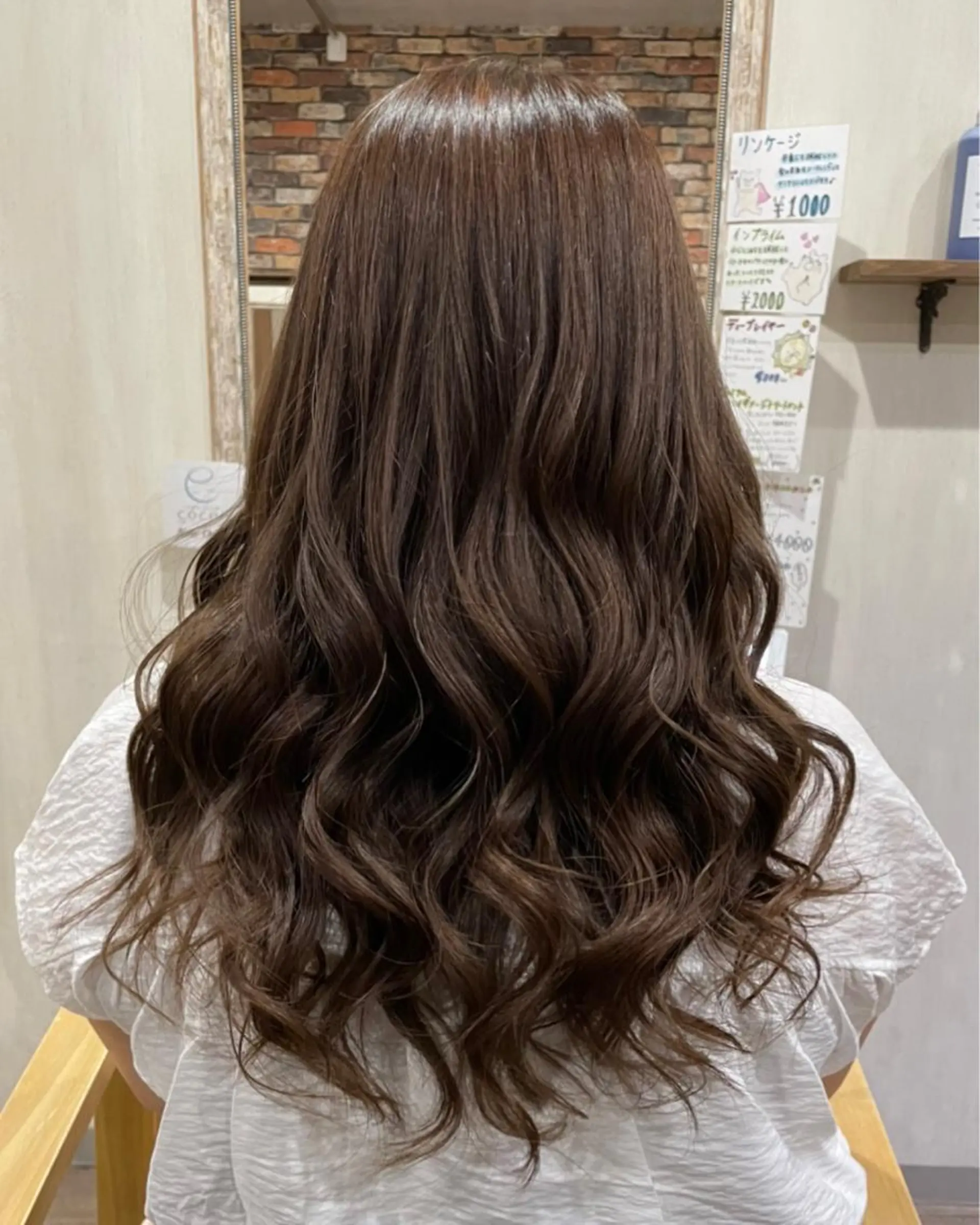 ロング カラー カット 🍑🧋ハイトーン 暖色カラーlucaのヘアスタイル