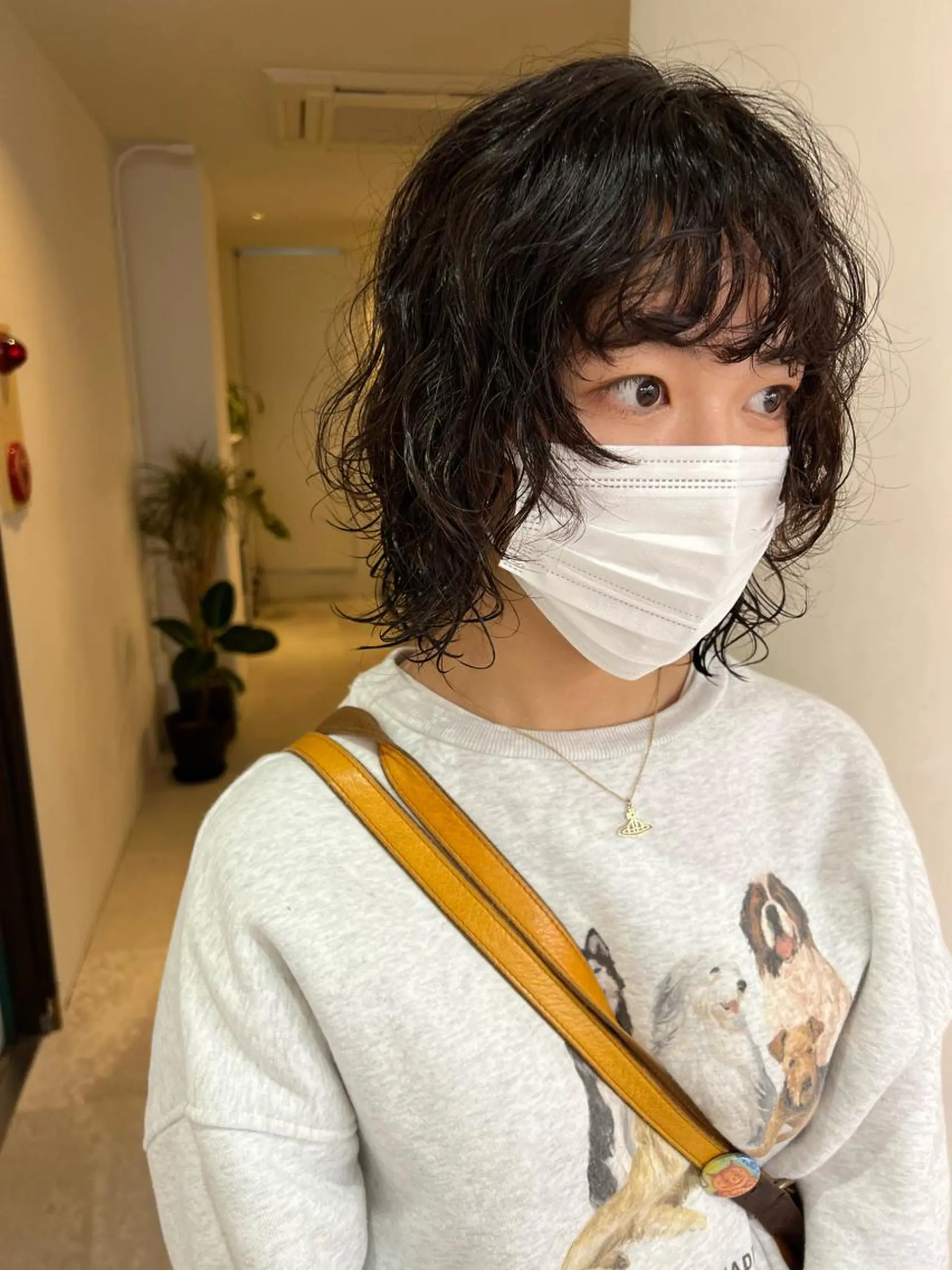 ミディアム パーマ カット パーマ MARU レイヤー/ウルフのヘアスタイル