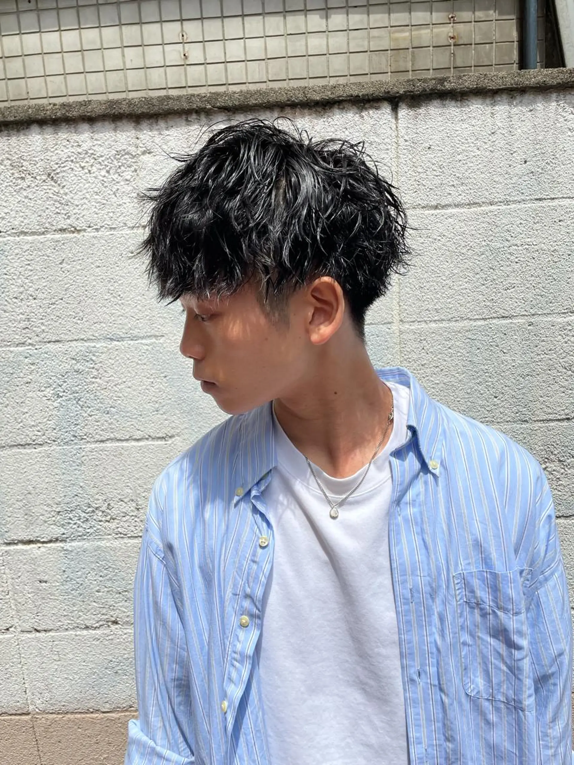 ミディアム 渋谷 ミモザワークス タニグチヨシユキのヘアスタイル
