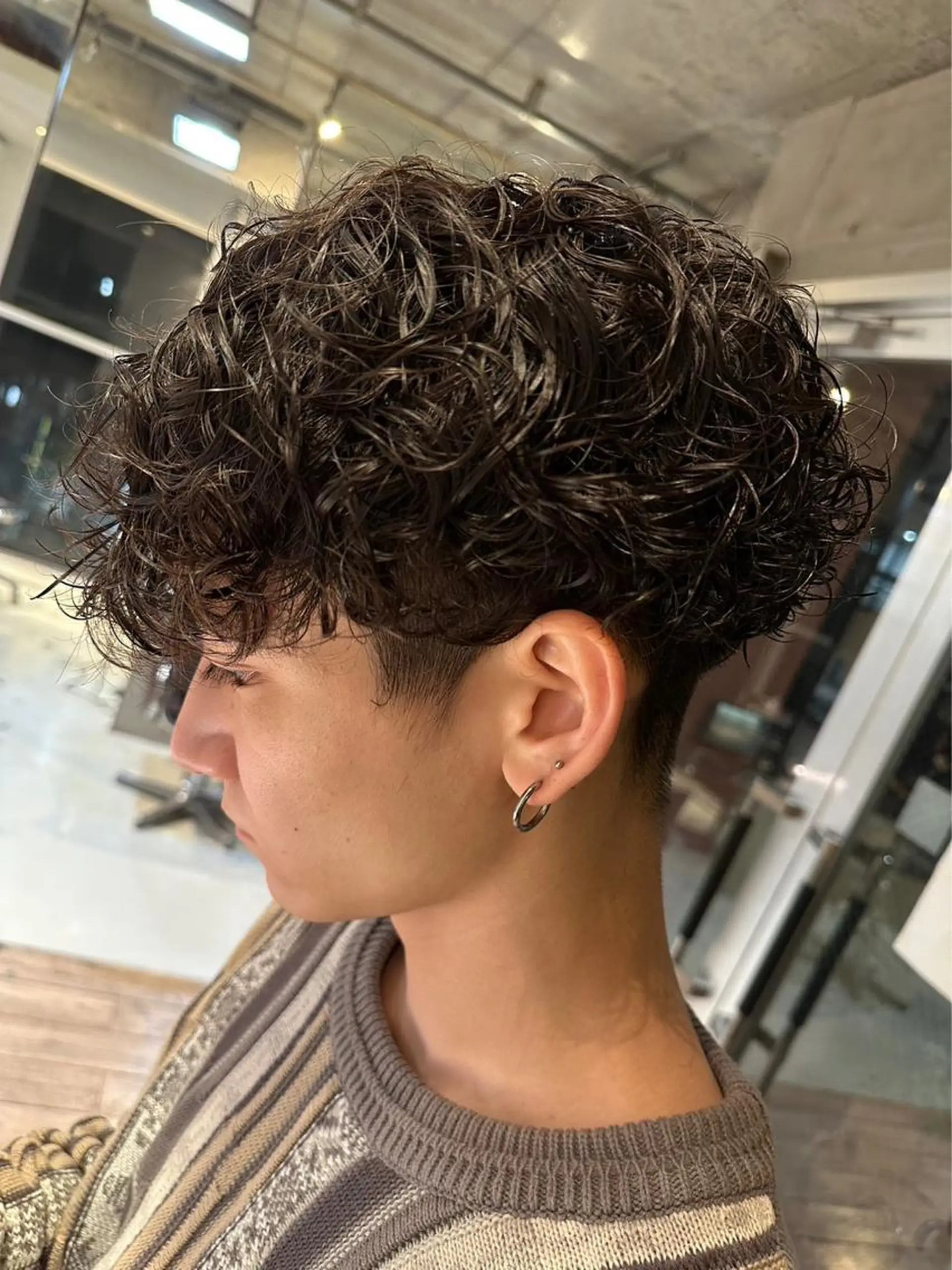 パーマ メンズ メンズパーマ ツイストスパイラルパーマ 波巻きパーマ ニュアンスパーマ スパイラルパーマ fifth リュウセイのヘアスタイル