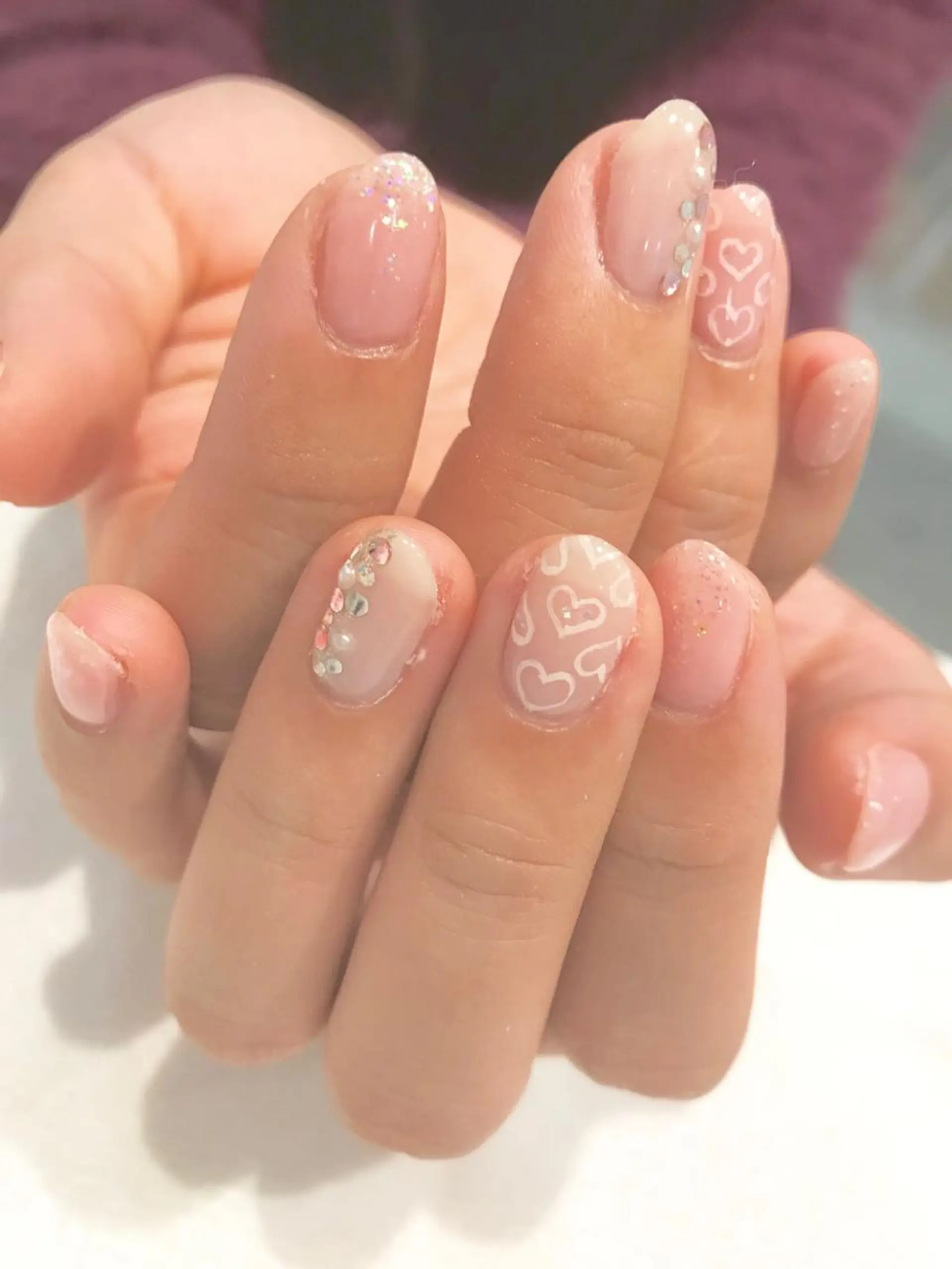 ネイル ハート ハンドネイル Re Pearl～コーディネートサロン～ 市駅前店所属・NARUMI HYODOのネイルデザイン