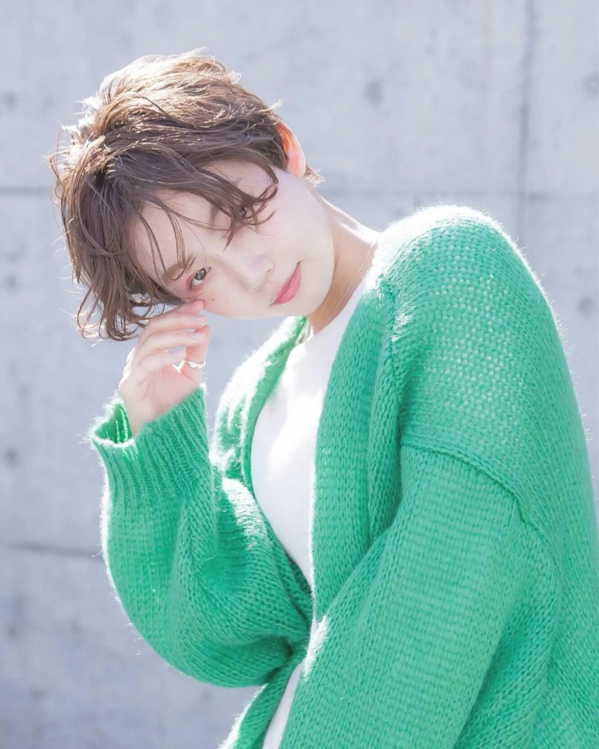 ショート カラー カット トリートメント ヘアセット hao所属・西山 頌太のヘアスタイル