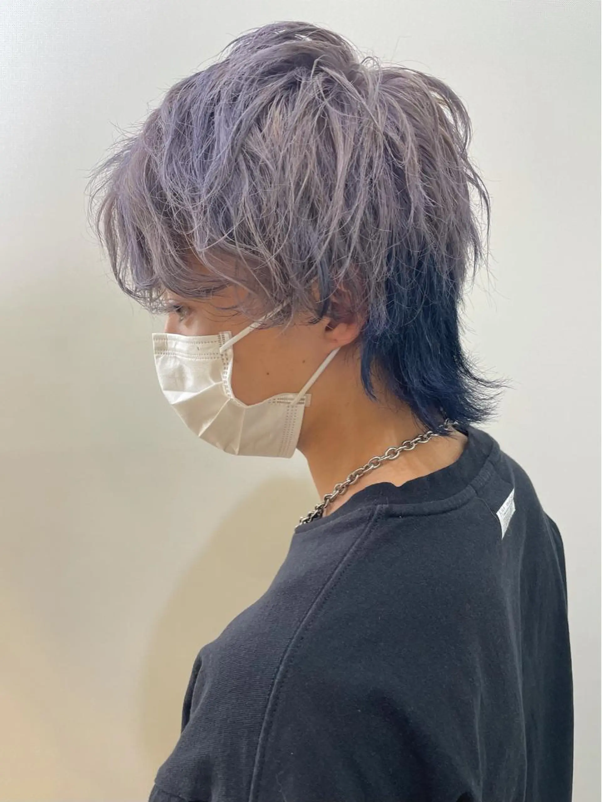 カラー メンズ ネイビーカラー ヘアカラー トリートメント 佐藤 魁人のヘアスタイル