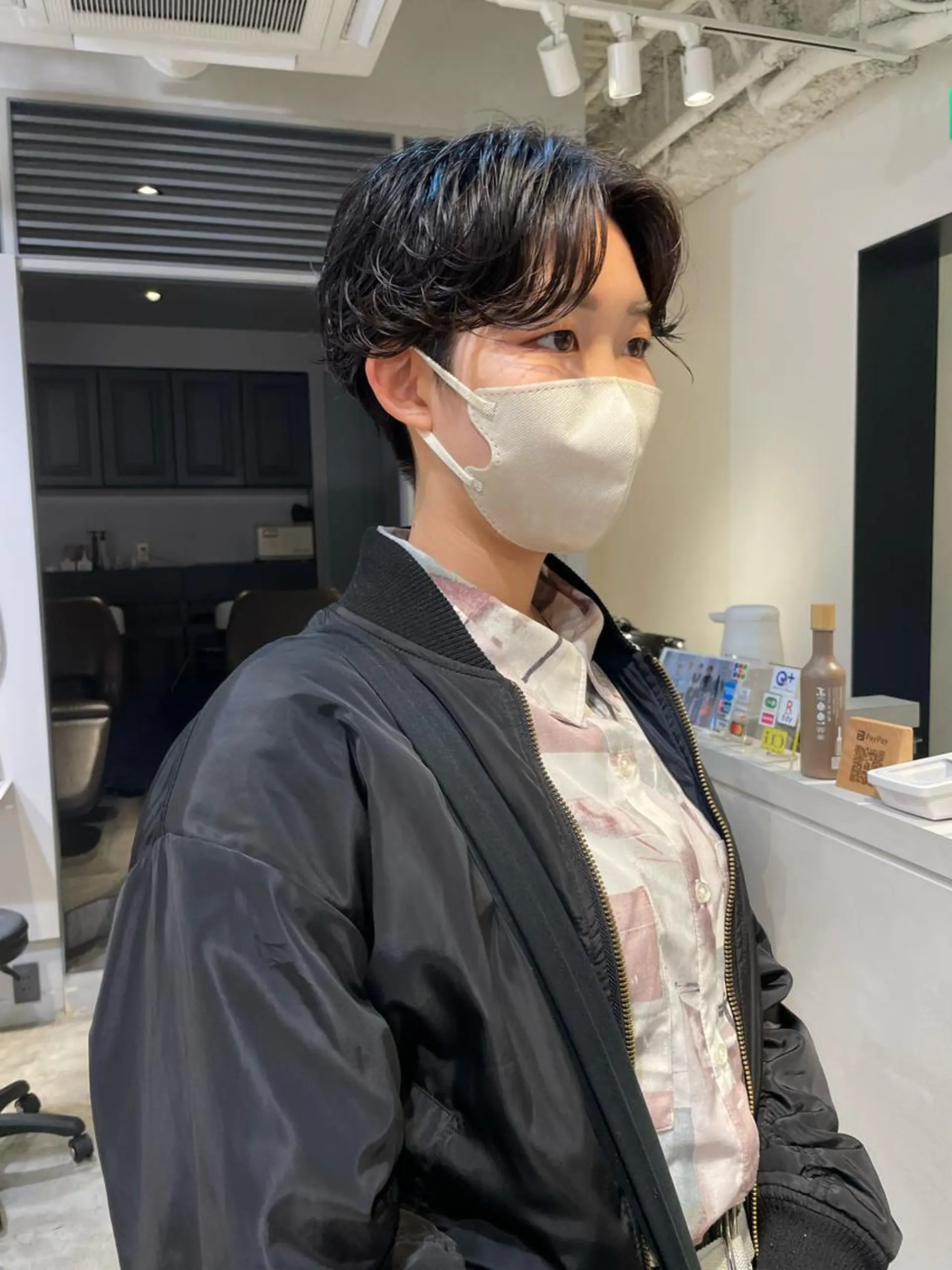 ショート パーマ ショートヘア 斉藤 瑞恵のヘアスタイル