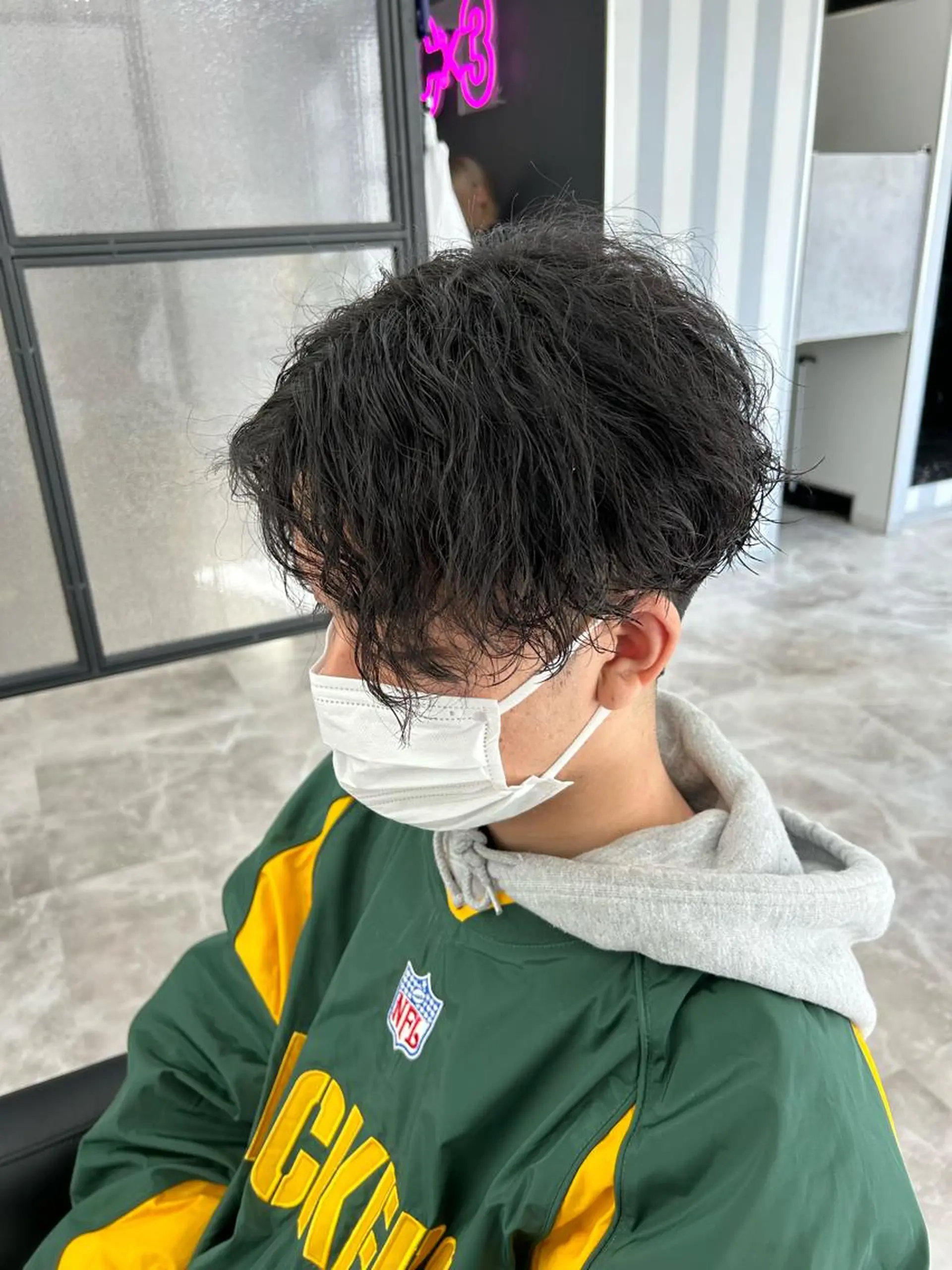 メンズ カット パーマ ✨パーマ×ハイトーン Futo✨のヘアスタイル