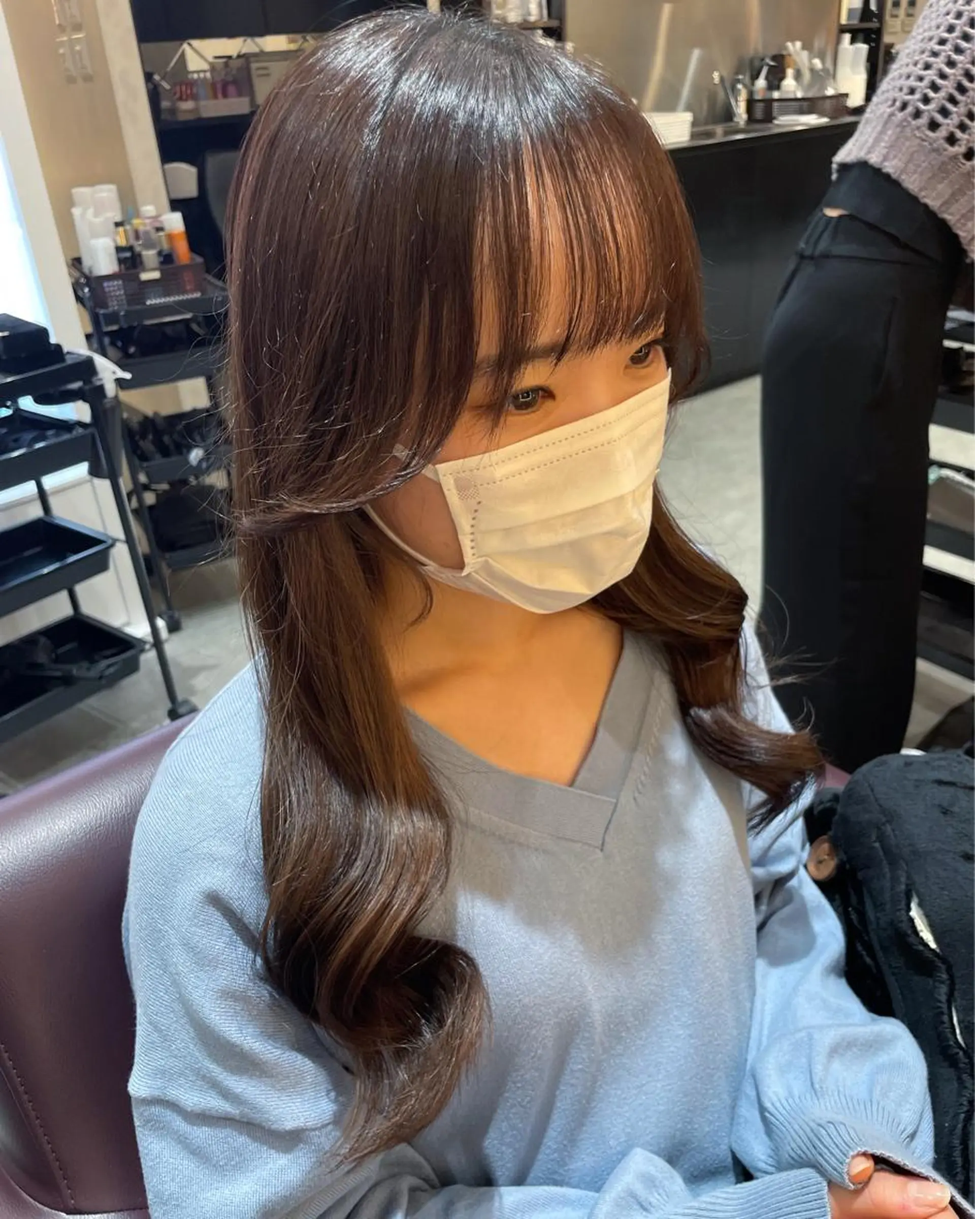 ロング 顔周りカット レイヤーカット 森 愛佳のその他イメージ