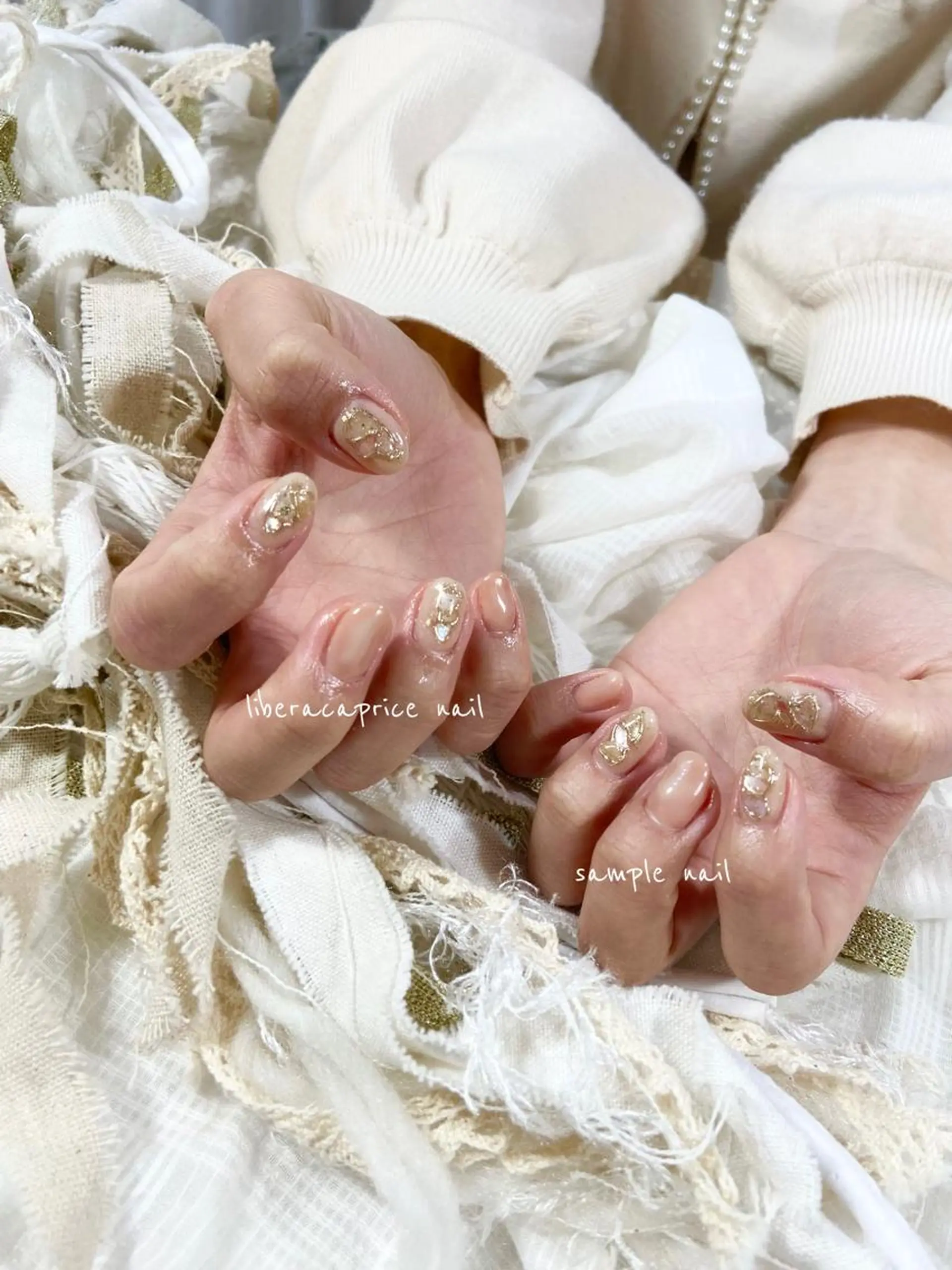 ネイル アートネイル ミラーネイル ニュアンスネイル 春ネイル ネイル・エステ afdlbcのネイルデザイン