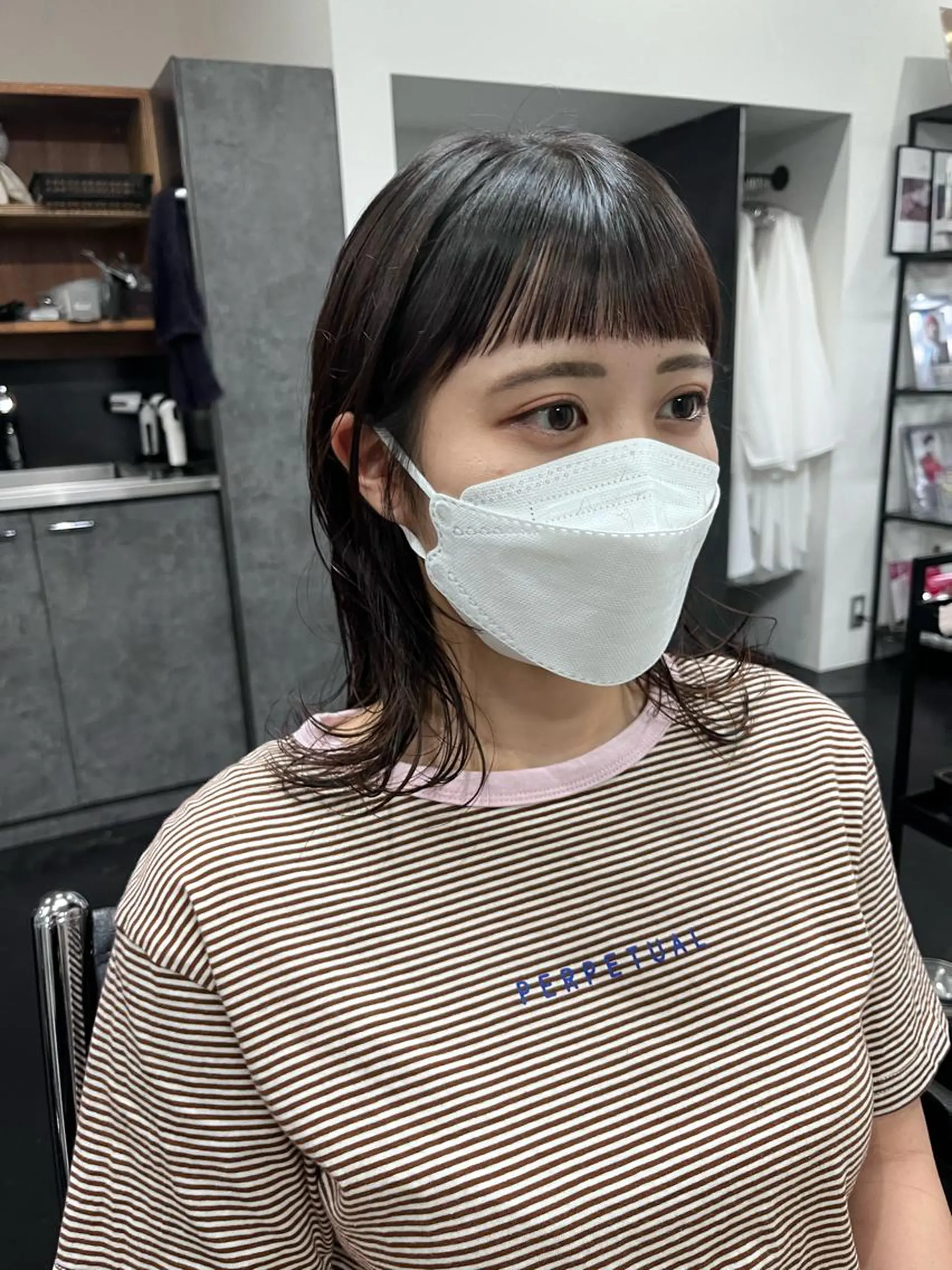 ミディアム オン眉 heir studio Baretta所属・山本 銀次郎のヘアスタイル