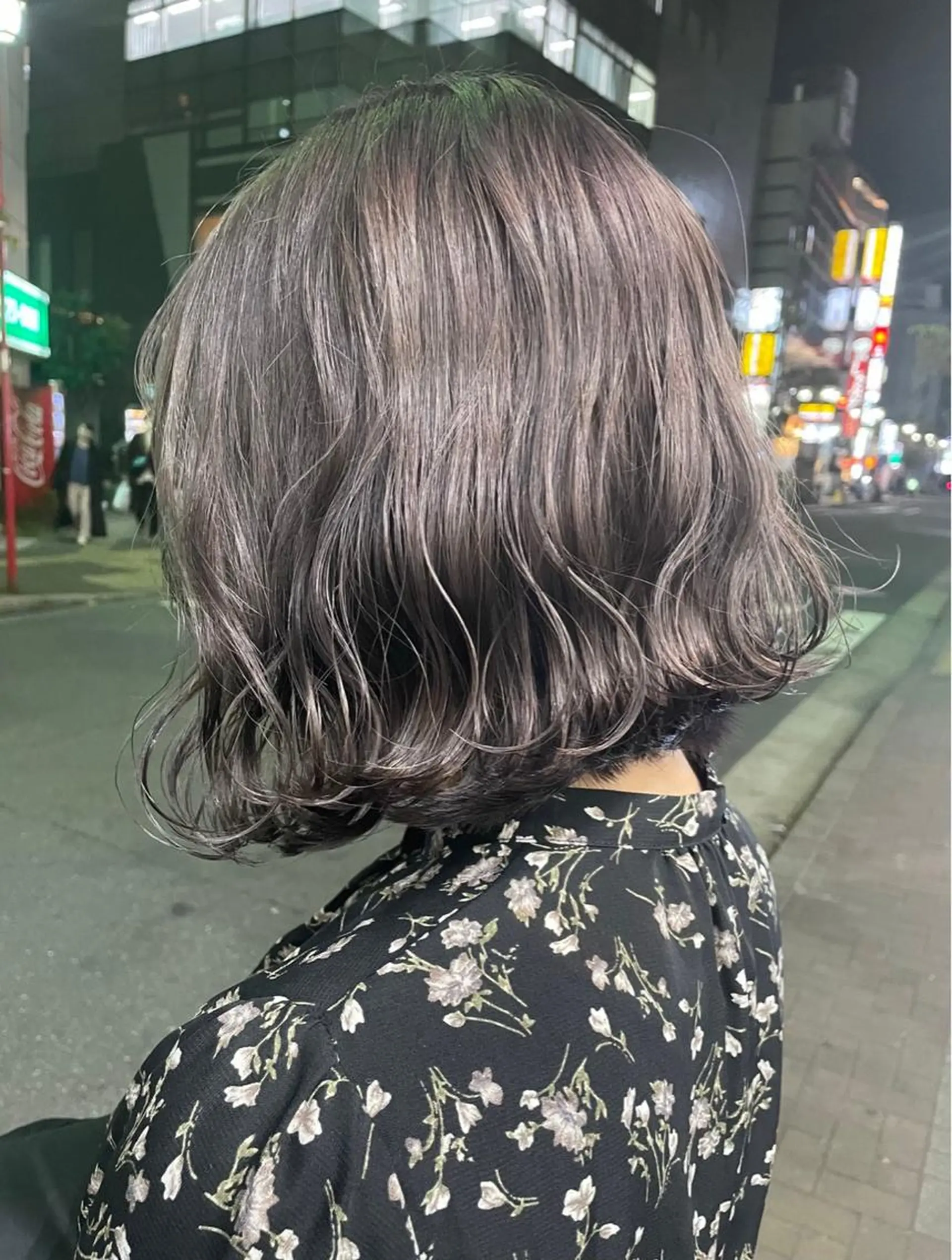 ミディアム ヘアセット ニュアンスネイル/ ボブ/まちゃこのヘアスタイル