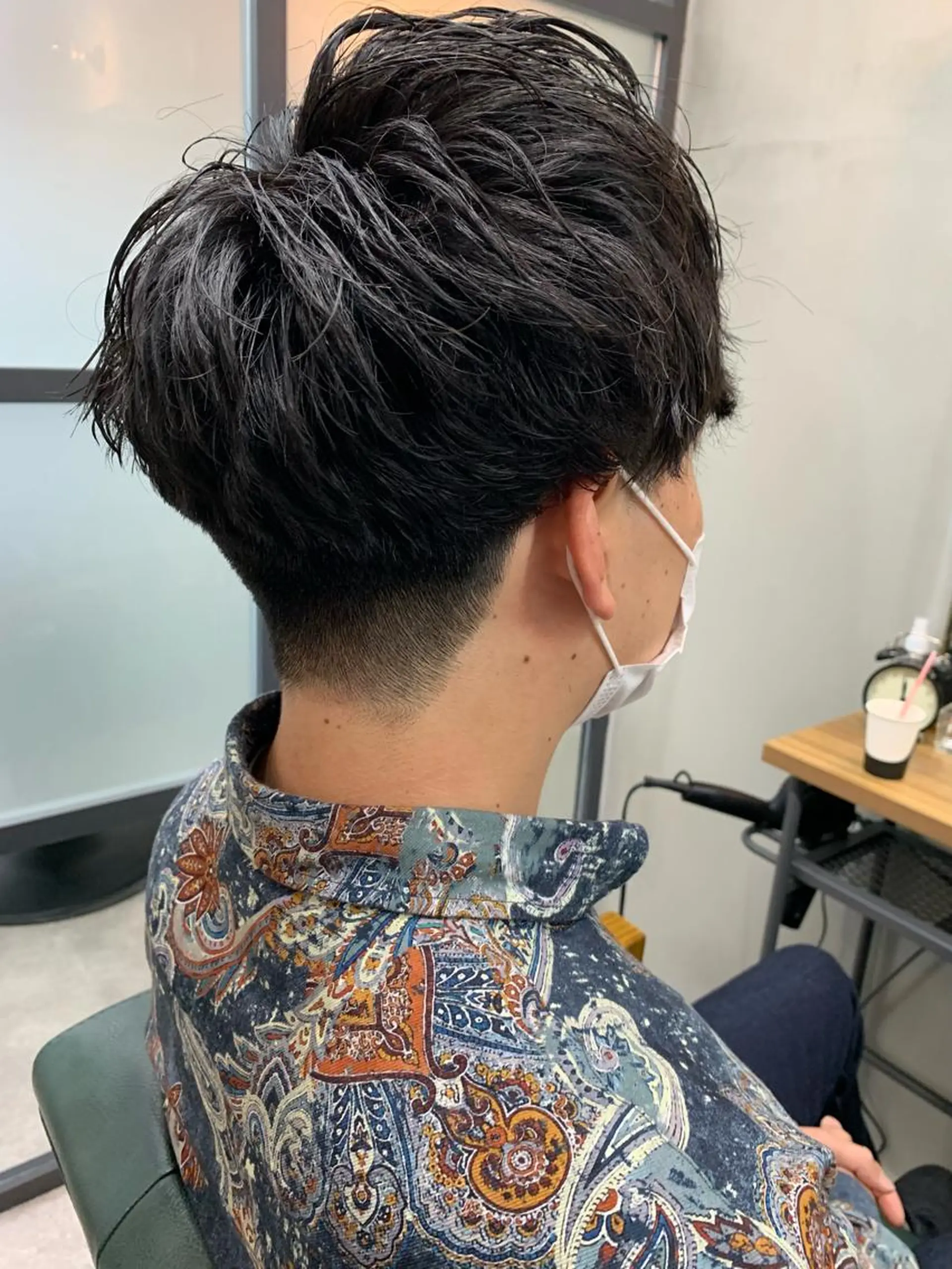 ショート パーマ メンズ カット パーマ 【S.BROOM】 店長　西川徹のヘアスタイル