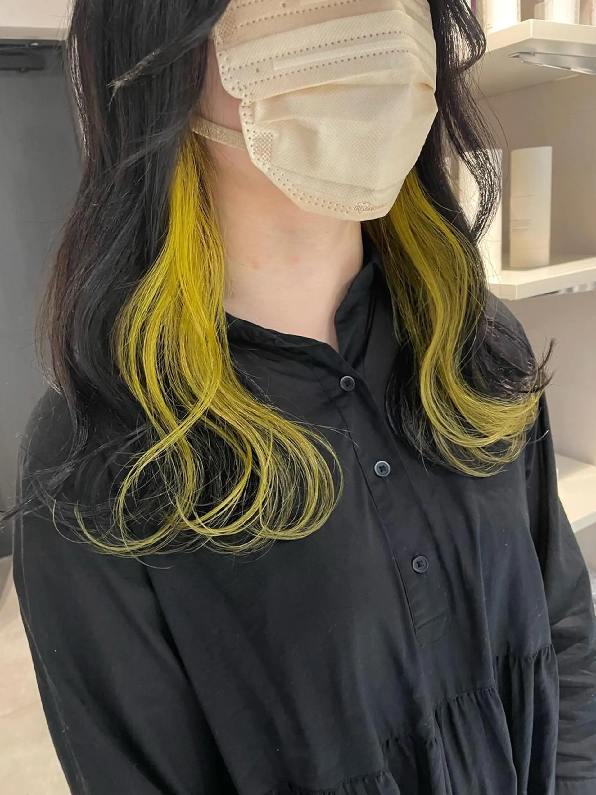 ミディアム カラー イエローカラー ヘアカラー トリートメント ブリーチ👩‍🦳/ ‪✂︎MANAMIのヘアスタイル