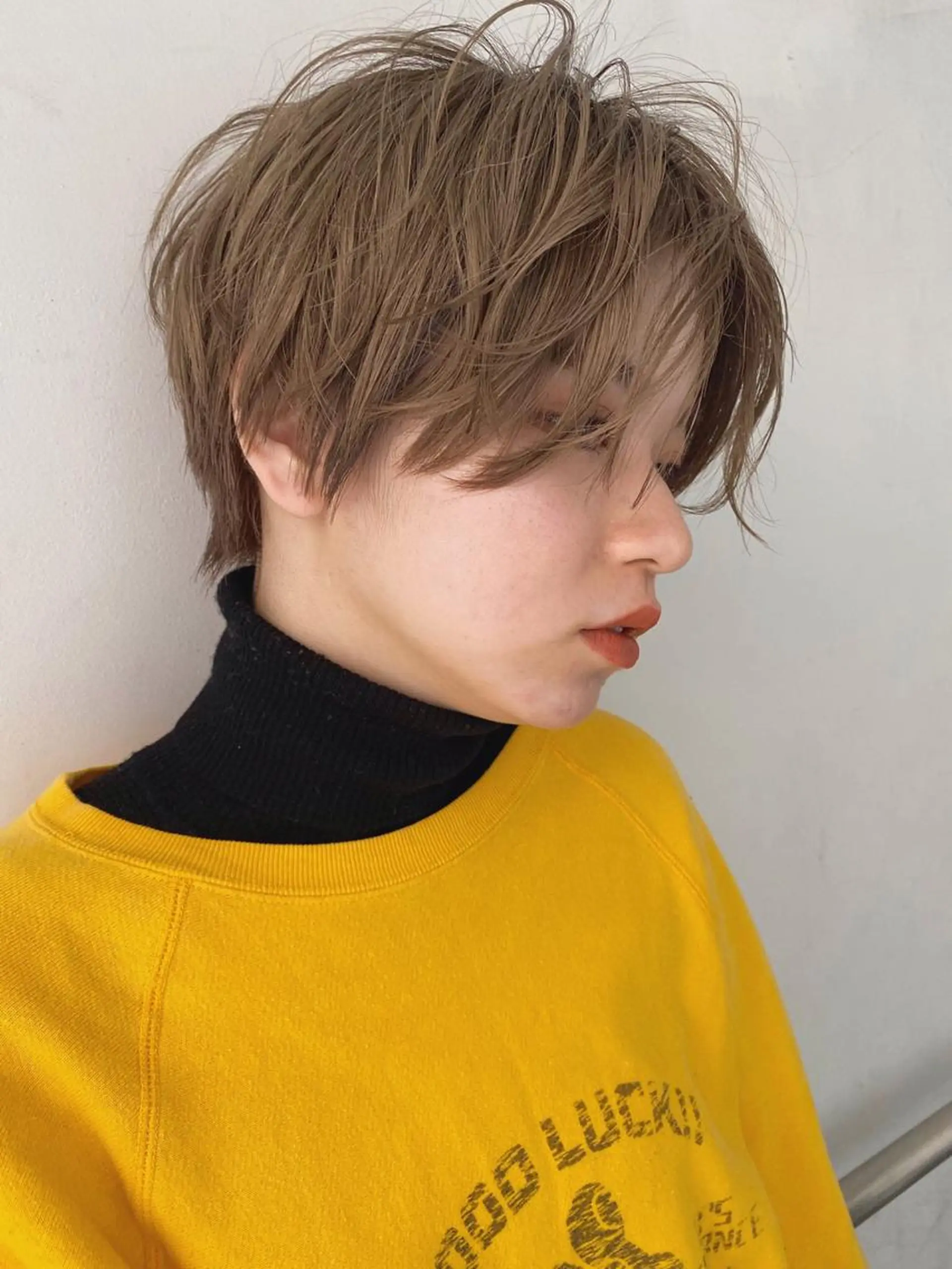 ショート カラー パーマ ベージュカラー カット ヘアカラー トリートメント 🧼柴田 健太郎🧼のヘアスタイル
