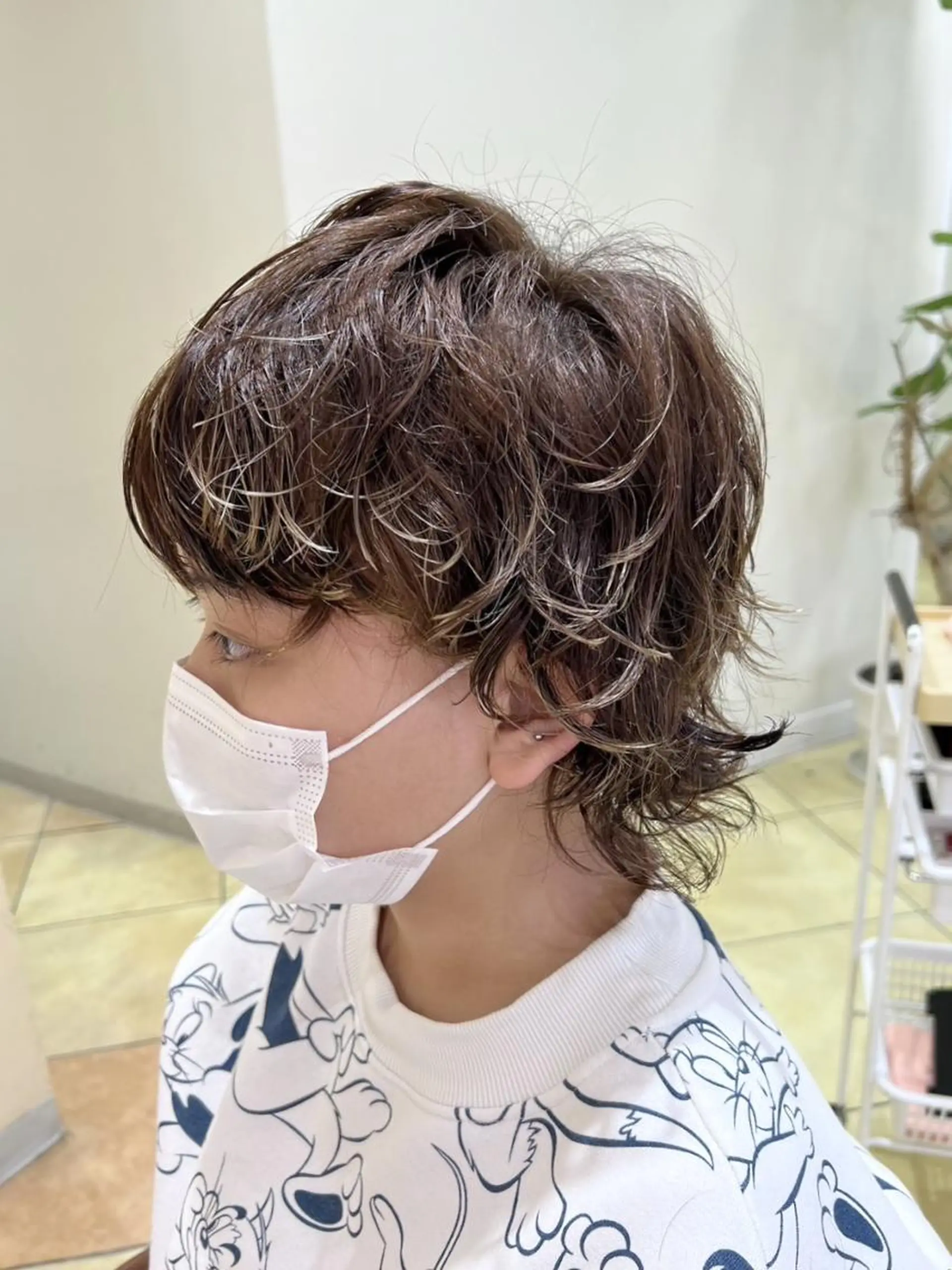メンズ パーマ 天野 直美のヘアスタイル