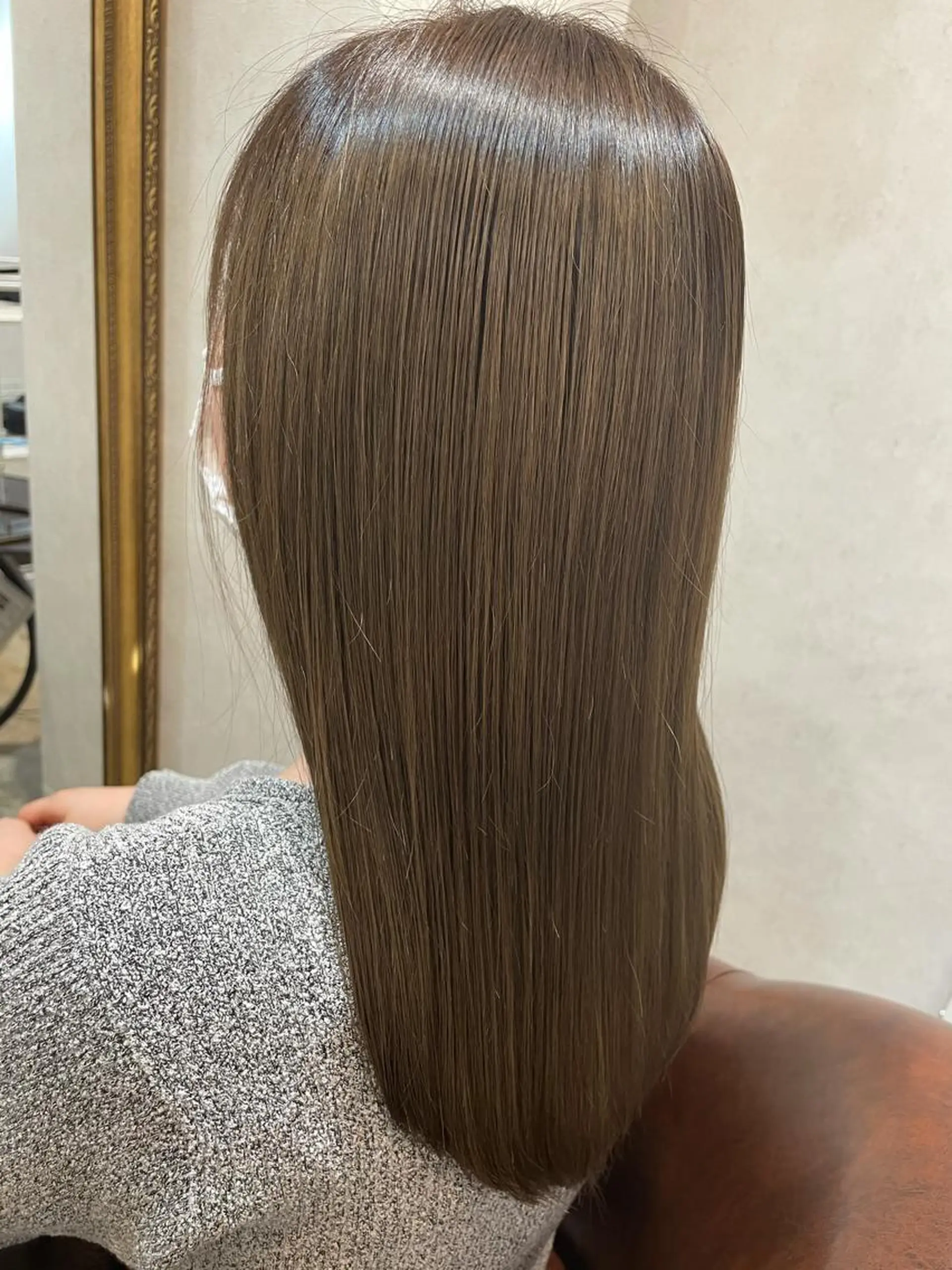 セミロング カラー ブリーチ 透明感カラー💎 AYAのヘアスタイル