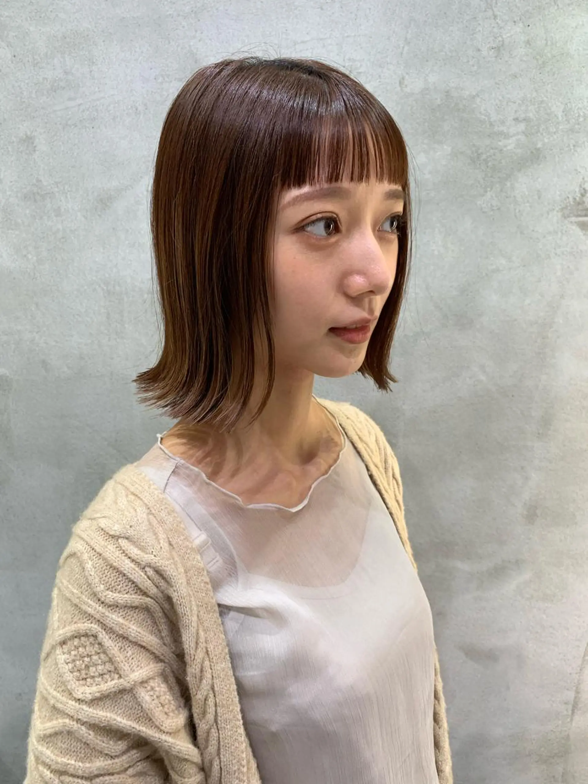 ミディアム ボブ 韓国風ヘア 外ハネヘア ✨髪質改善/レイヤー ✨川合佑哉のヘアスタイル
