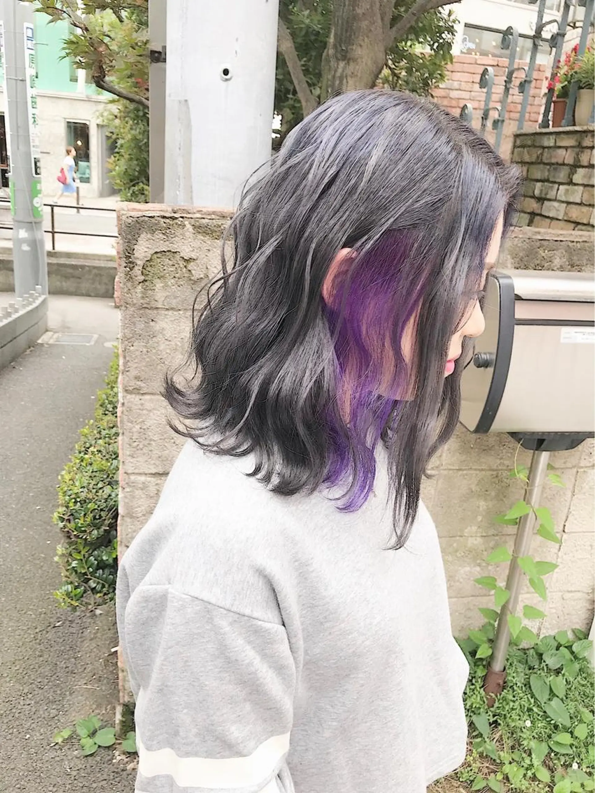 セミロング カラー ヘアアレンジ メンズカット/波巻き TAKUMAのヘアスタイル