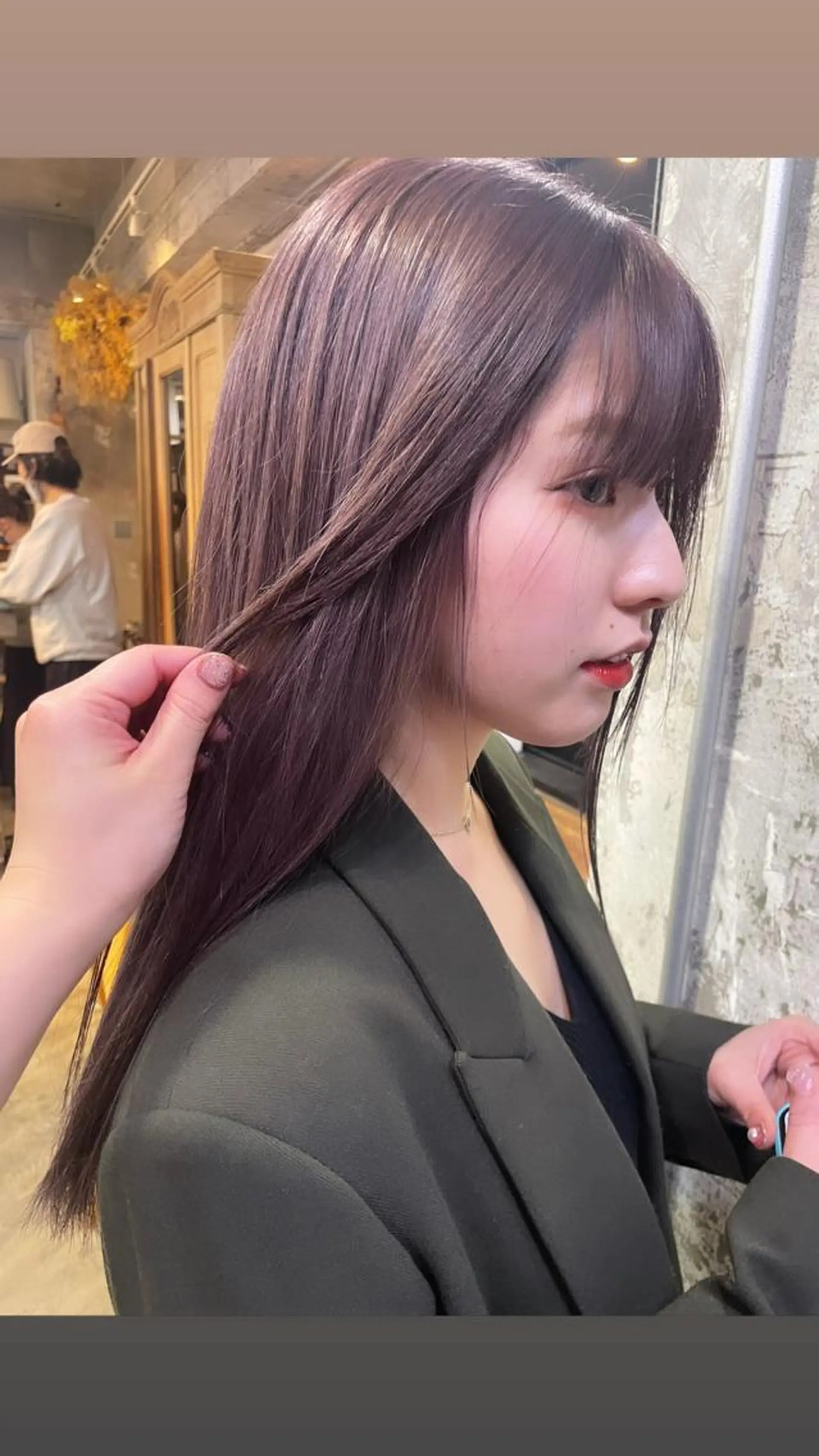 ロング カラー emu    head spa & treatment所属・髙塚碧🇰🇷 韓国ヘア🎗️のヘアスタイル