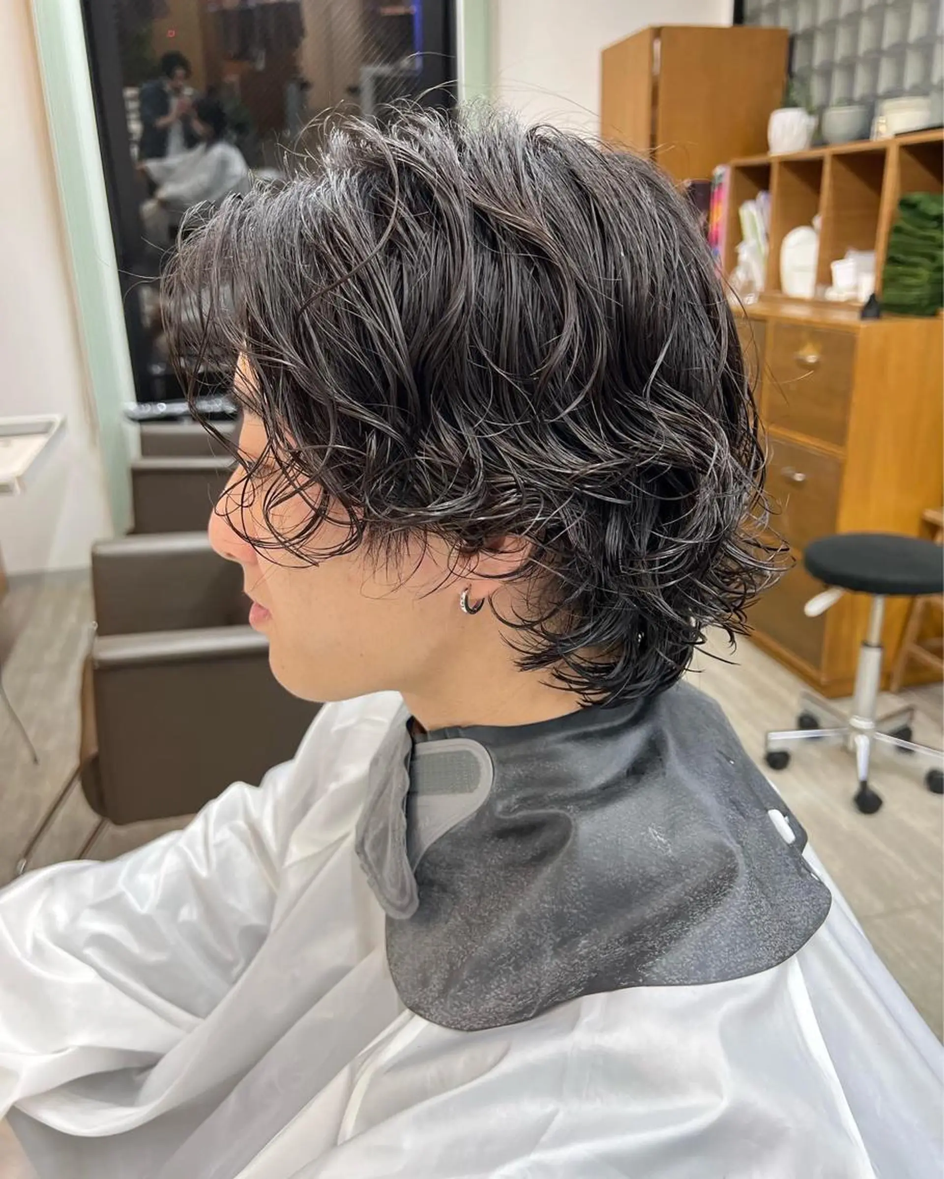 メンズ カット パーマ 透明感カラー ゆうだいのヘアスタイル