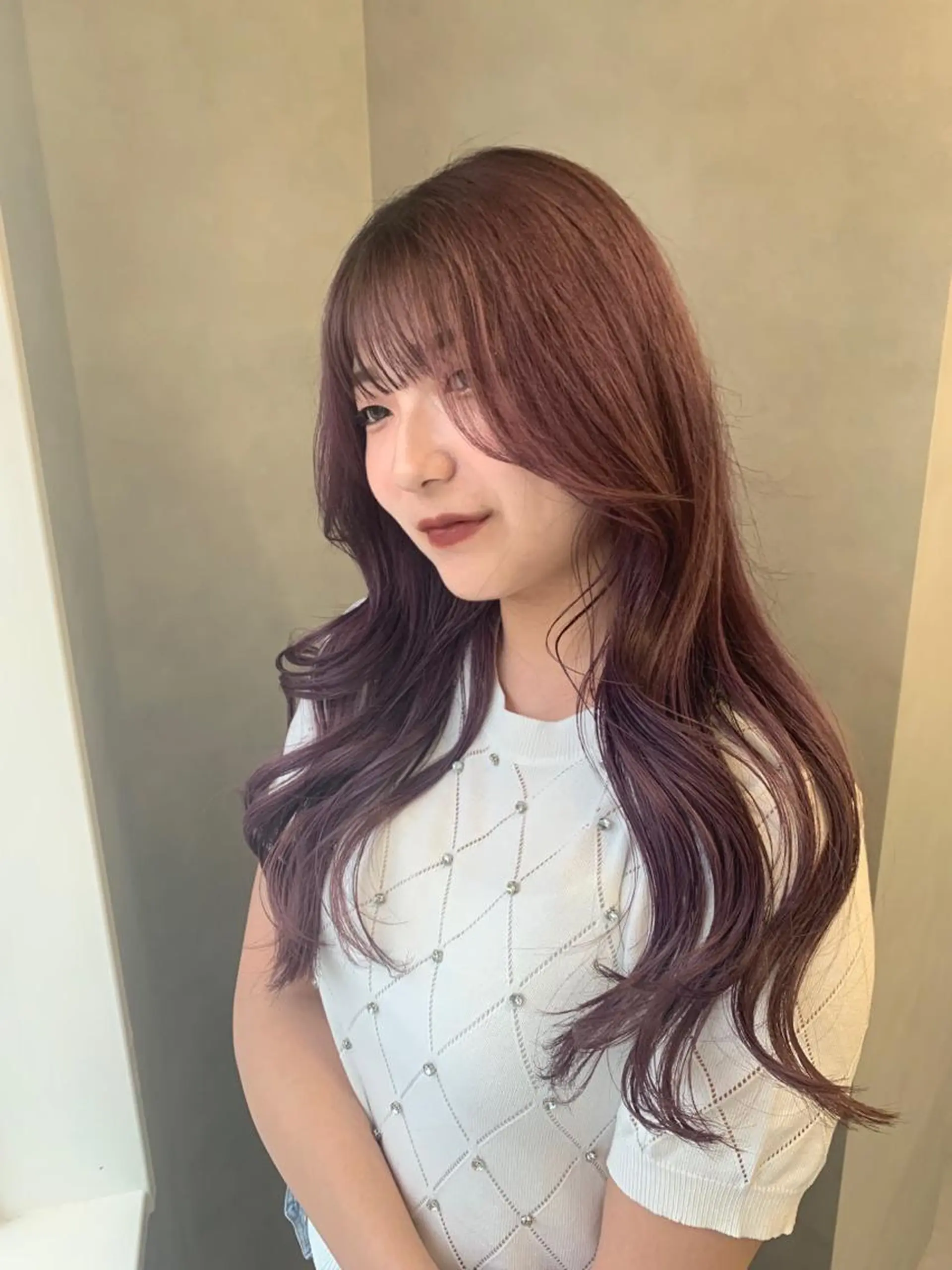 カラー amu/ブリーチなし ダブルカラーのヘアスタイル