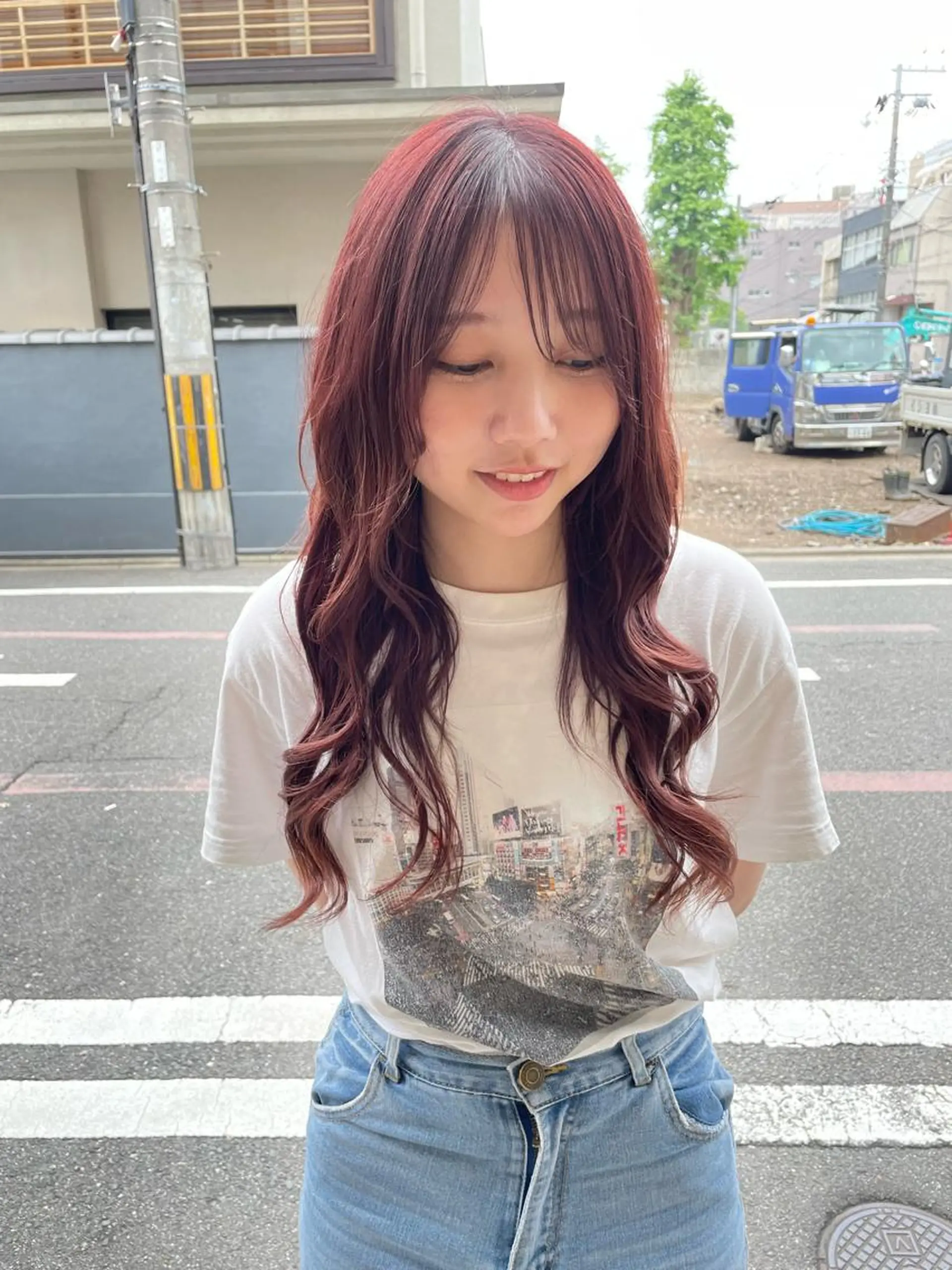 ロング ヘアカラー トリートメント darts所属・マツダ レンのヘアスタイル