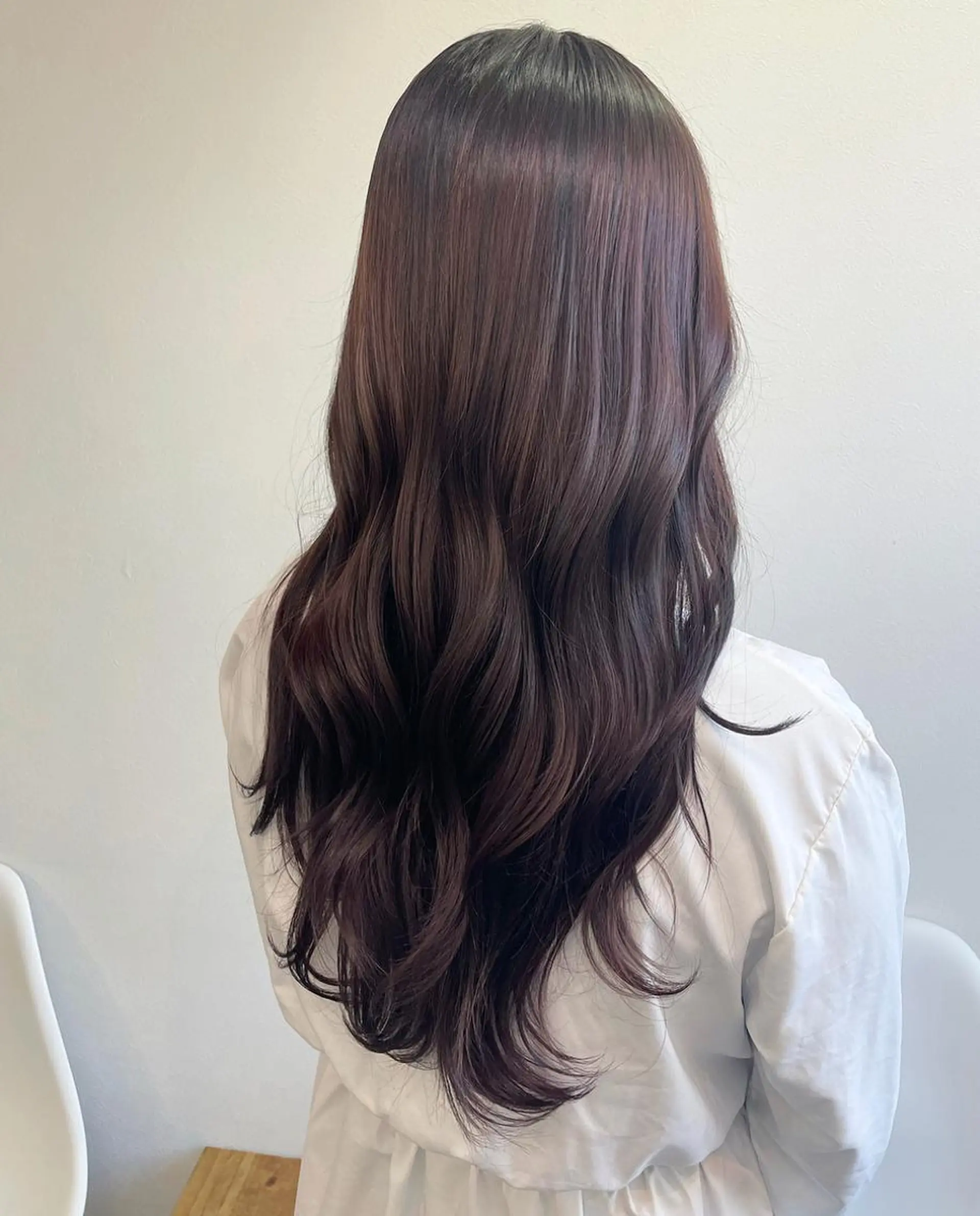 ロング カラー ブリーチ カシス ブリーチなしカラー カット ヘアカラー トリートメント tokute 中野真咲🐺のヘアスタイル