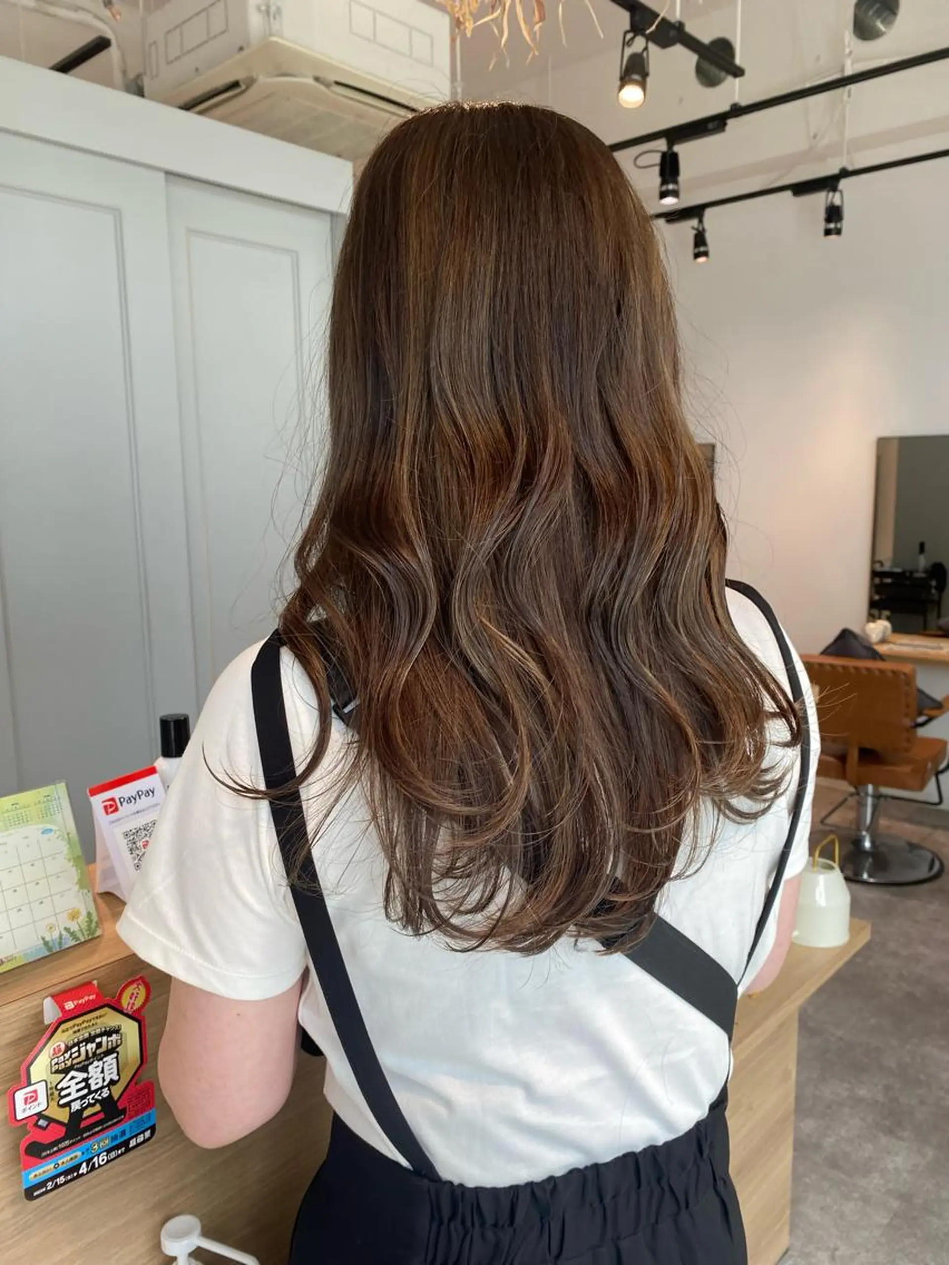 ロング カラー ハイライトカラー ハイライト レイヤーカット カット ヘアカラー オスズ 🎀´-のヘアスタイル