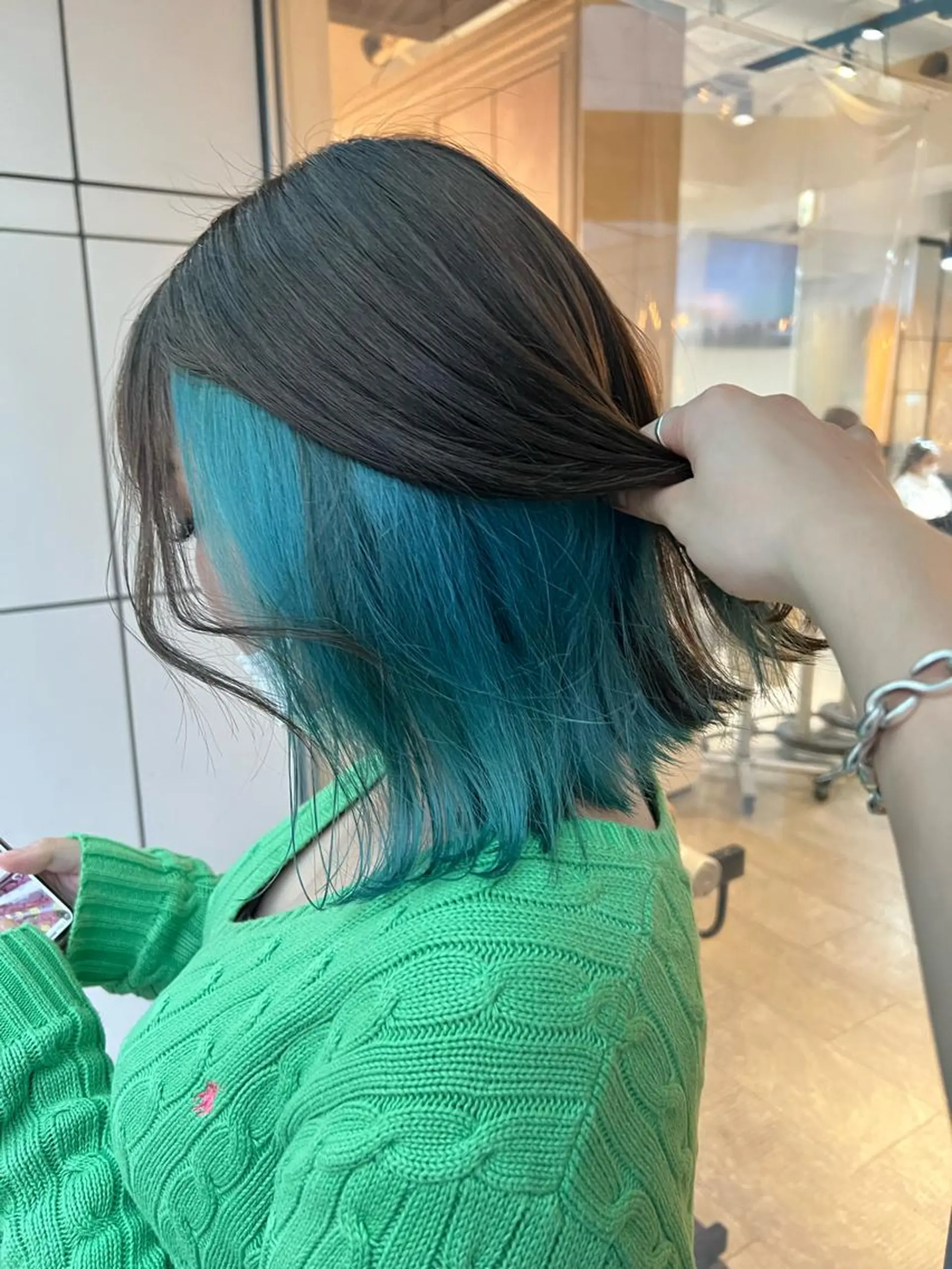 ミディアム カラー 🎀透明感ブリーチ カラー🎀ミズキのヘアスタイル