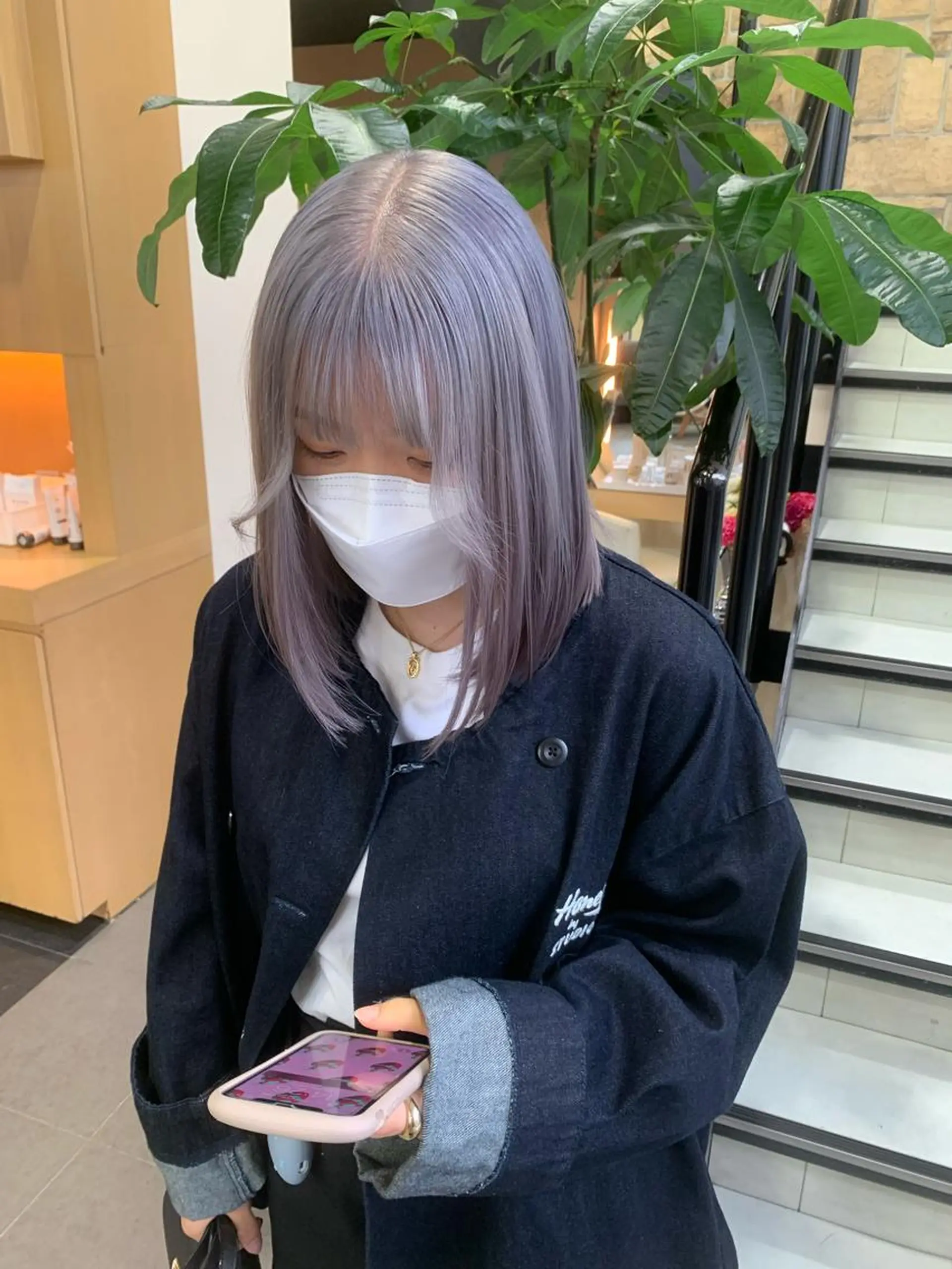 ミディアム カラー 韓国🩶Y2Kネイル 💫くれはのネイルデザイン