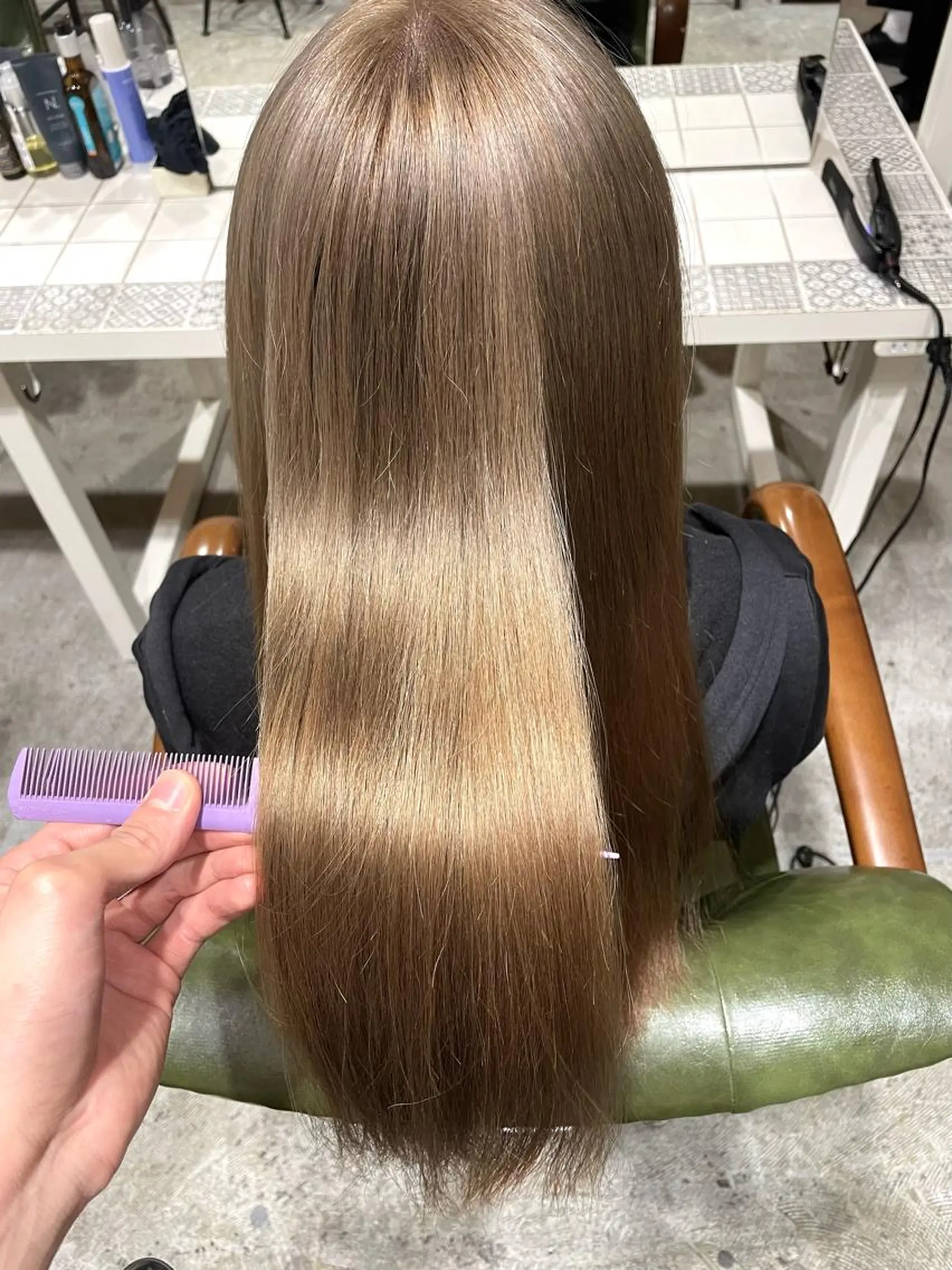 ミディアム カラー ヘアアレンジ 髪質改善 トリートメント トリートメント ☀️カトウ ケイゴ☀️のヘアスタイル