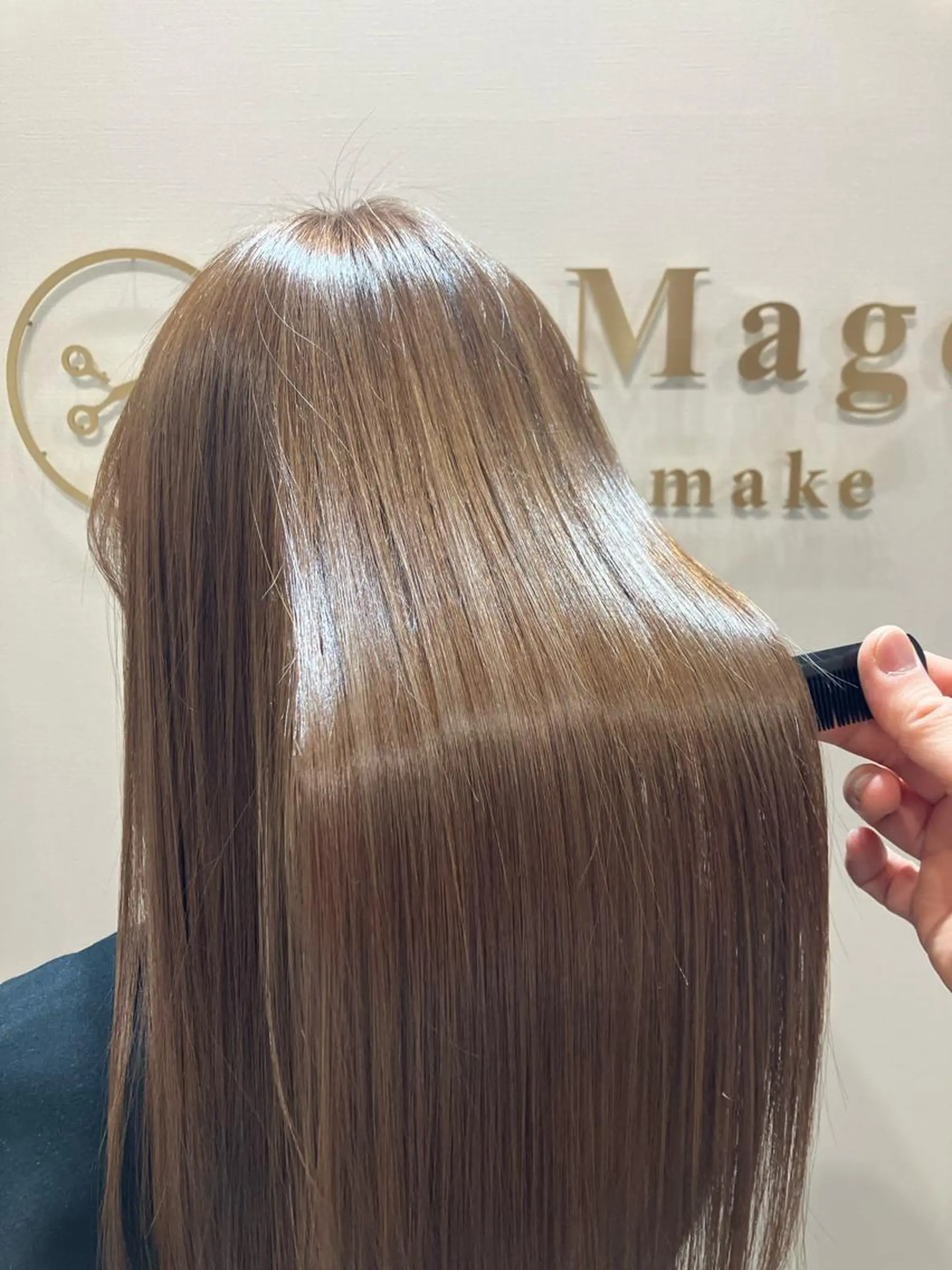 ロング カラー ヘアアレンジ キッズ カット ヘアカラー トリートメント 関内 髪質改善 特化 re:Magoのヘアスタイル