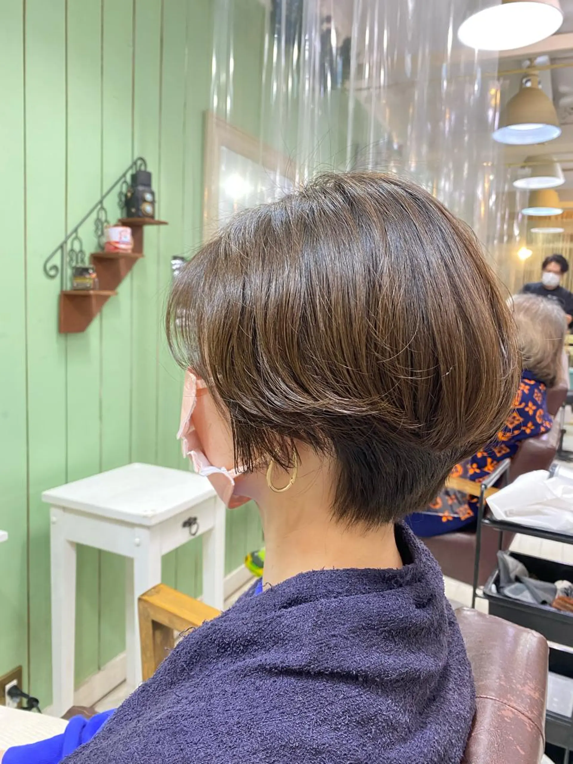 ショート カット ヘアカラー トリートメント ヘッドスパ 🩶西 雪乃/透明感 🫧/赤み消し✨🩶のヘアスタイル