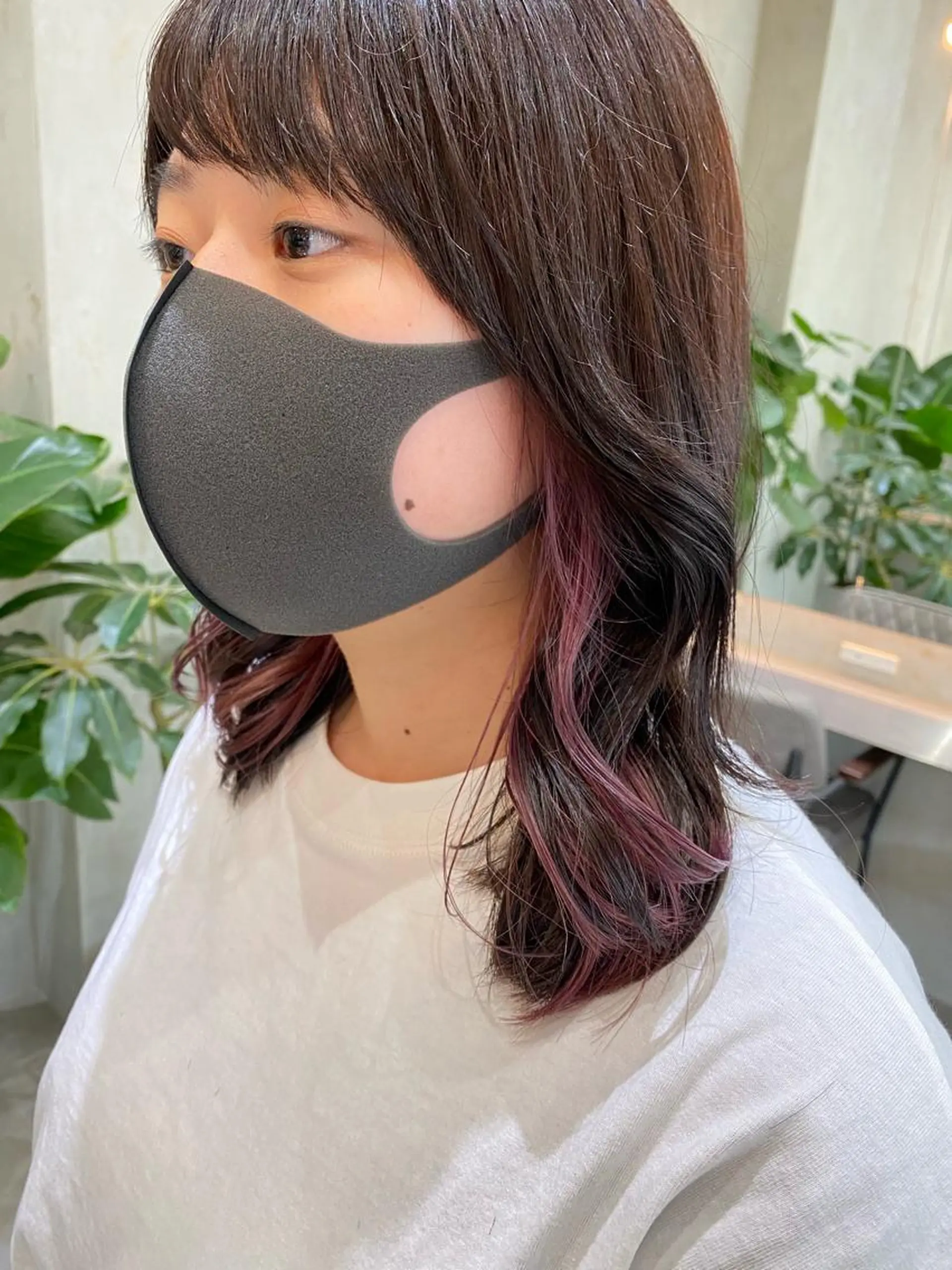 ミディアム カラー ピンクカラー VALETTE omotesando所属・原宿ボブ・髪質改善 輝来のヘアスタイル