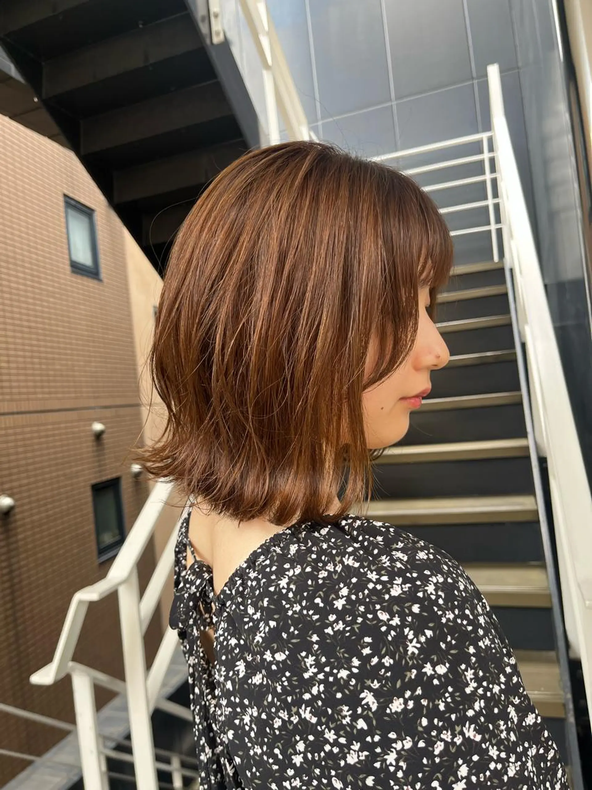 ミディアム 西新/siohair 似合わせ/石尾刻矢のヘアスタイル