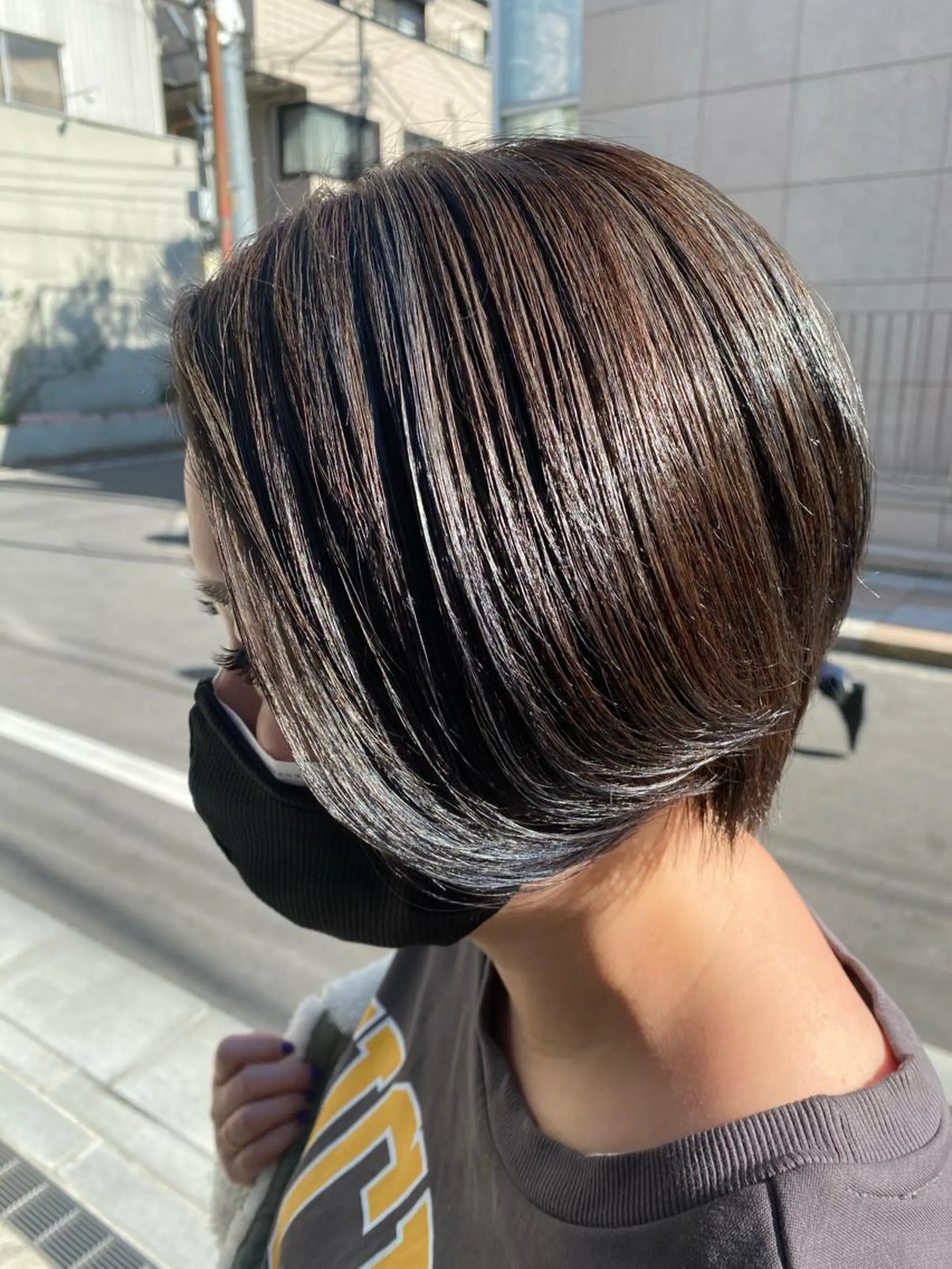 ショート カラー グレージュ/透明感/ 韓国ヘア/RISAのヘアスタイル