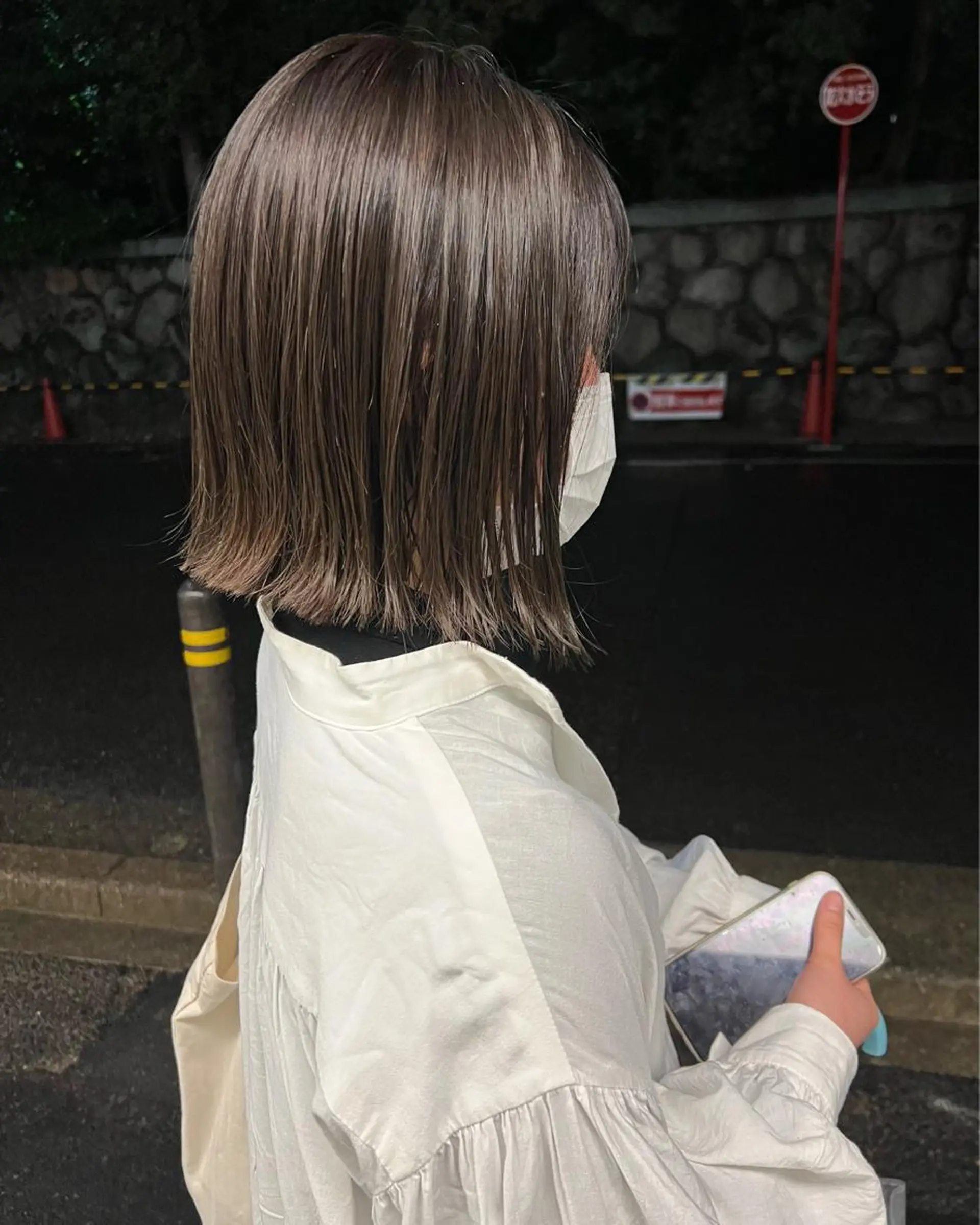ミディアム カラー ハイライトカラー ハイライト カット ヘアカラー ハイライトカラー MINAMIのヘアスタイル