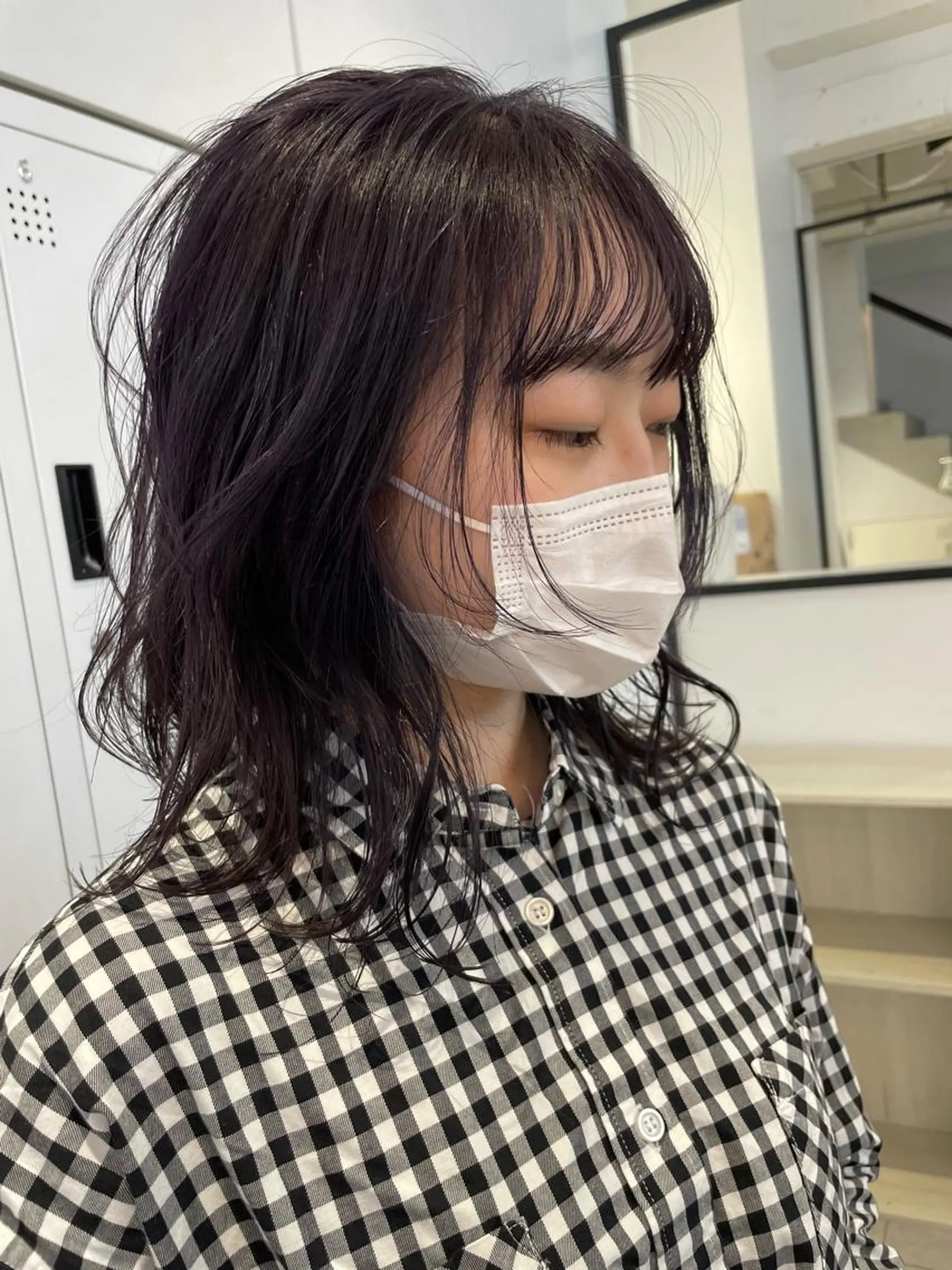 ミディアム カラー カット パーマ 🇰🇷カルマパーマ kaito🇰🇷のヘアスタイル