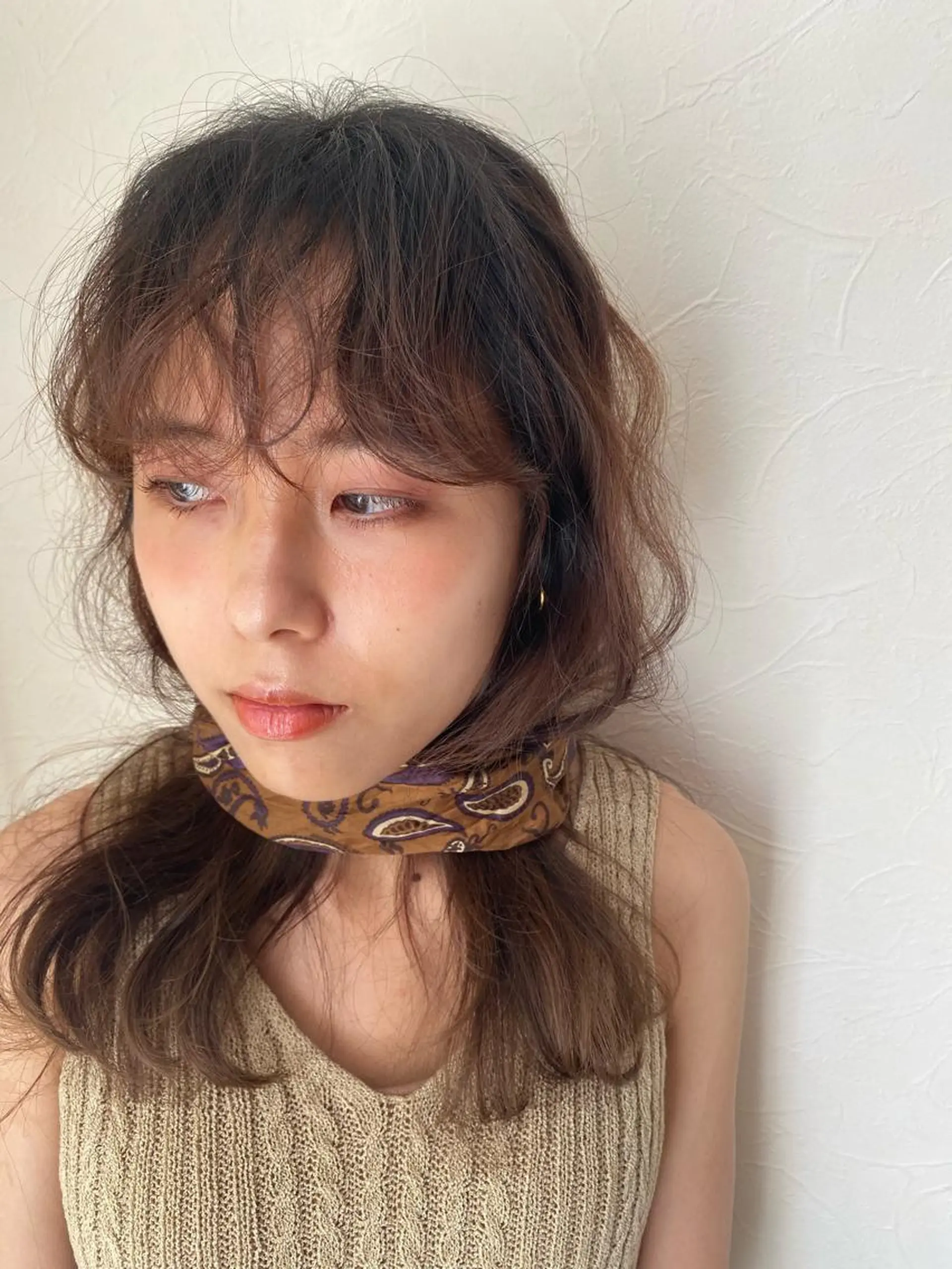 ロング ネイル 外国人風カラー 髪質改善ageless所属・ageless/ marina髪質改善のヘアスタイル