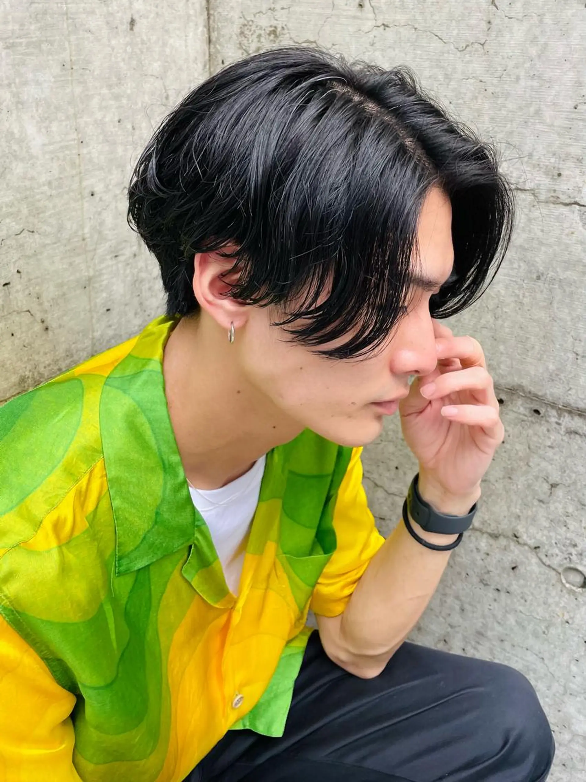 パーマ メンズ カット パーマ トリートメント 当日予約⭕️ fifth渋谷太田のヘアスタイル