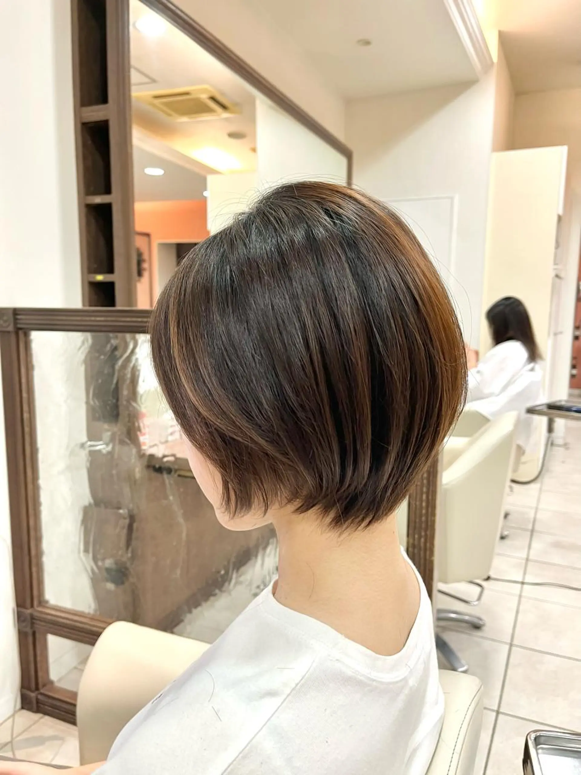 ショート ショートボブ ハンサムショート ボブ くびれヘア ハイライト カット ヘアカラー トリートメント 《大人気髪質改善》 プログレス国分寺店のヘアスタイル