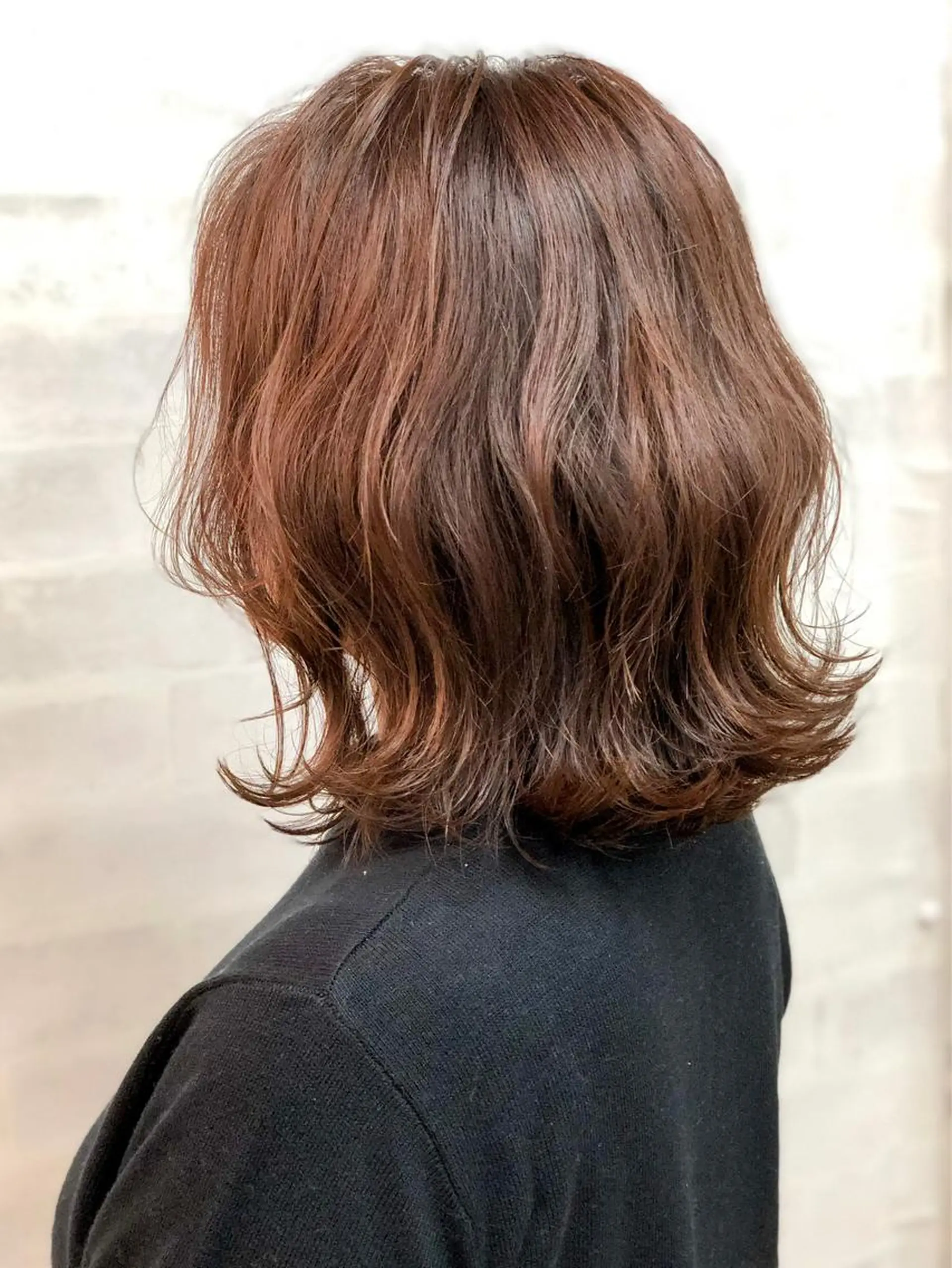 ミディアム カセヤ リョウのヘアスタイル