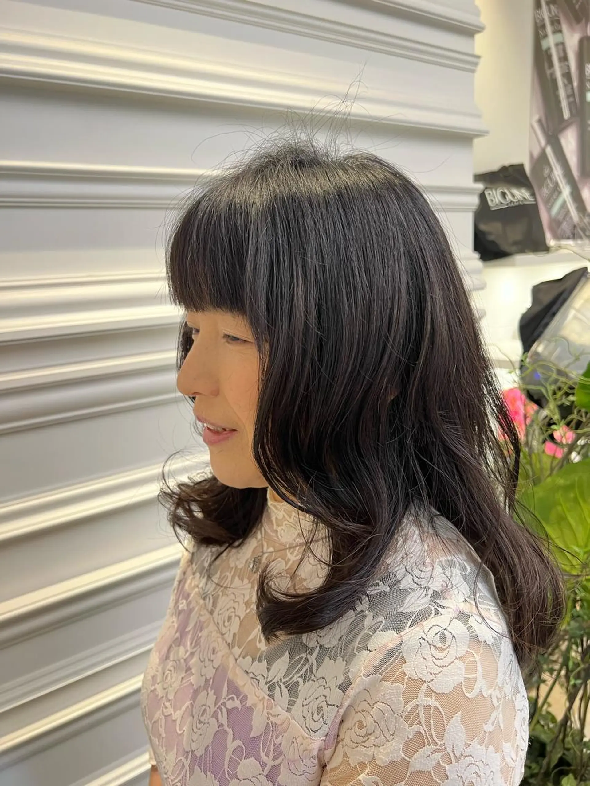 セミロング 顔周りカット レイヤーカット ジャンクロードビギンギンザルグラン所属・🫧ショートカット 吉野志保🫧のヘアスタイル