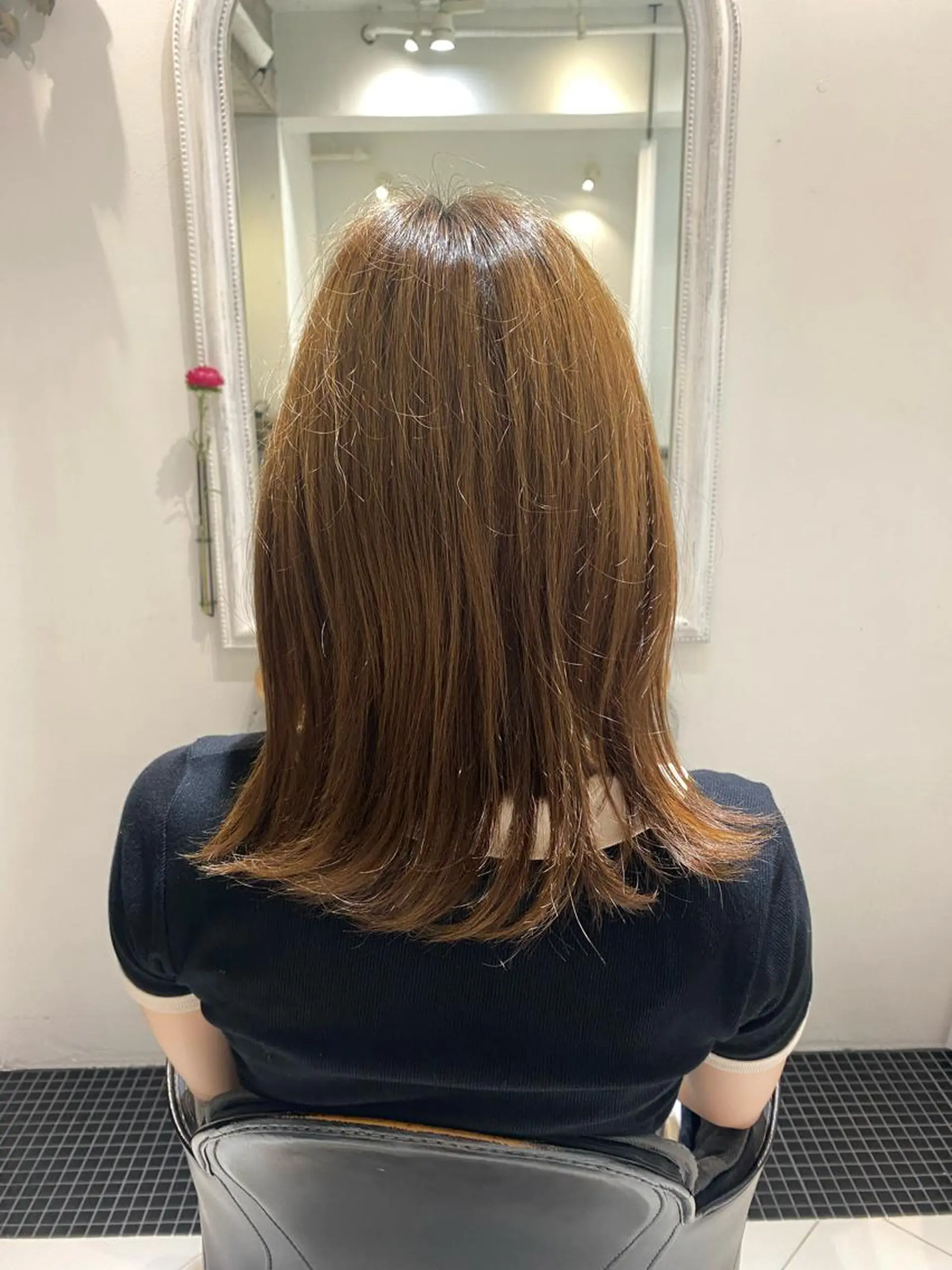 ミディアム カラー ヘアカラー ducha所属・DUCHA Tomida naoのヘアスタイル