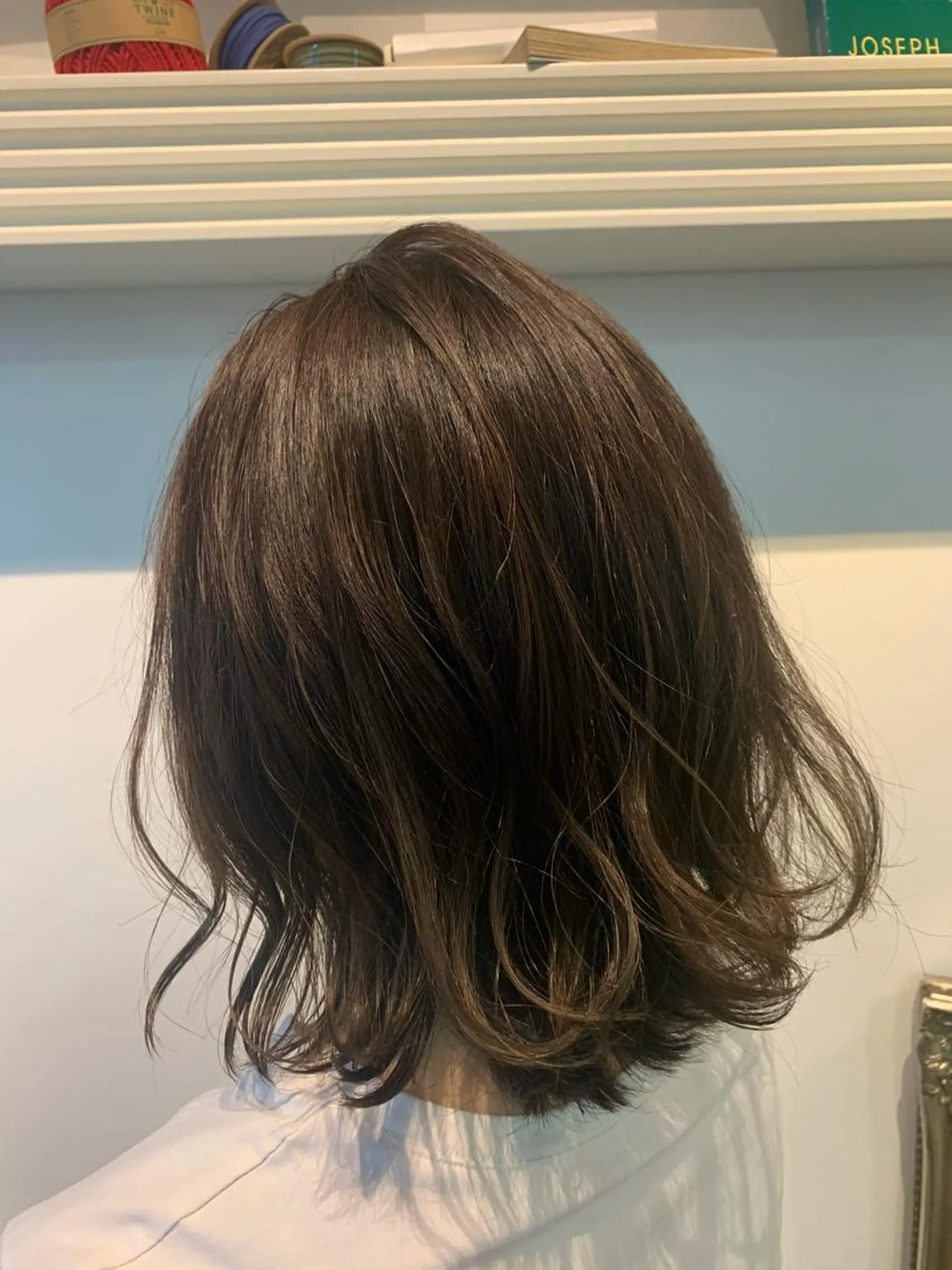 ミディアム ヘアカラー トリートメント ヘッドスパ ヘアセット 山口 竣也のヘアスタイル