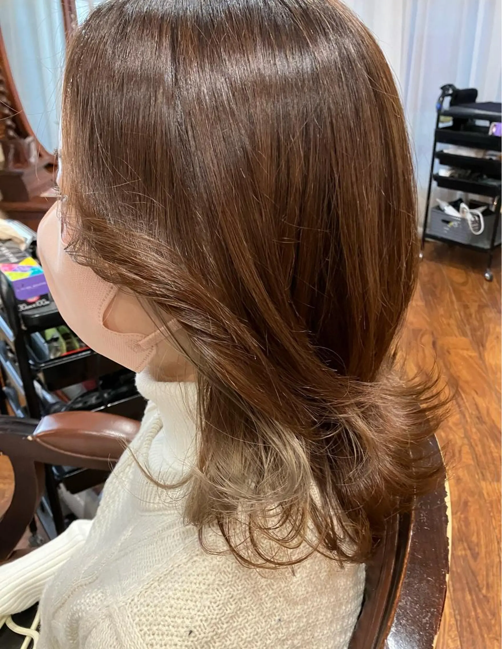 セミロング ヘアカラー Y✂️Aオクトヘアー所属・森 陽子のマツエク・マツパデザイン