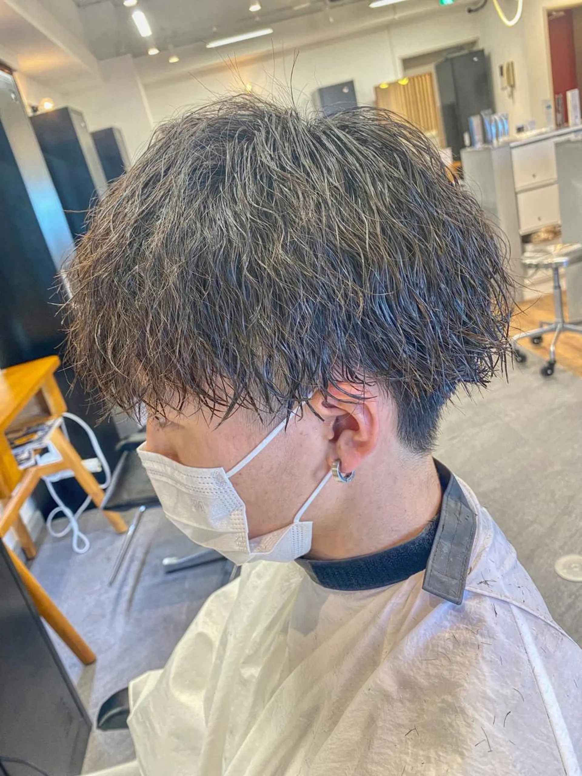パーマ メンズ カット パーマ メンズパーマ特化💇 奥田敦哉のヘアスタイル