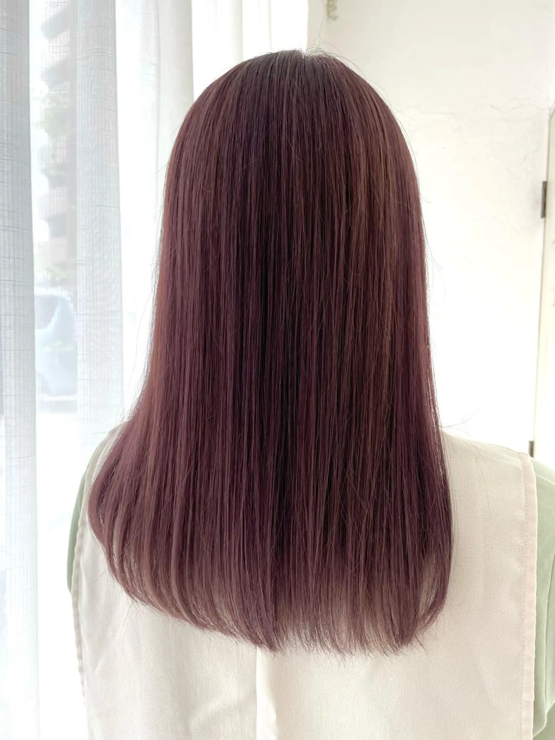 セミロング カラー カット ヘアカラー タナカ マナミのヘアスタイル