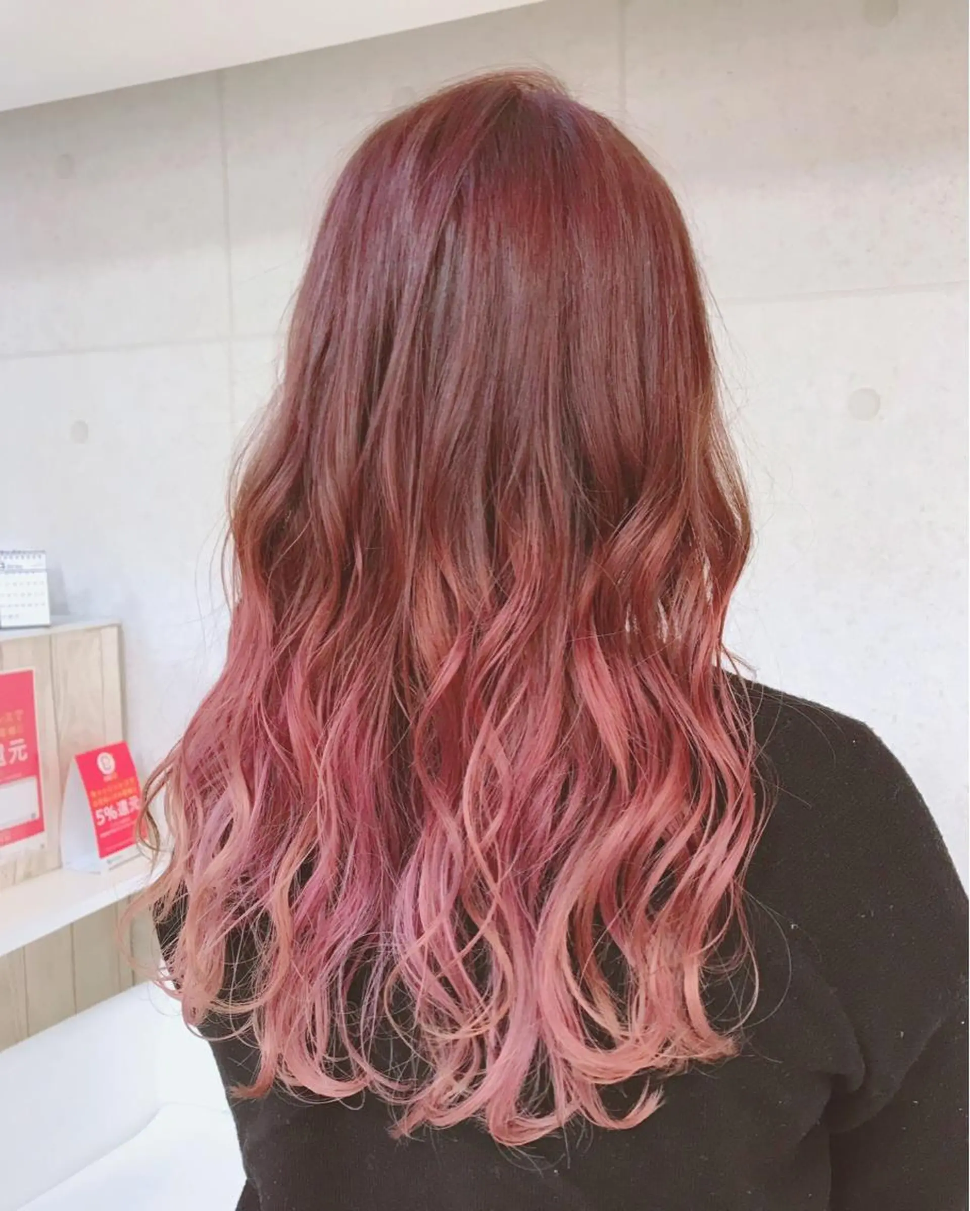 ロング カラー カット ヘアカラー トリートメント 具志 真理子のヘアスタイル
