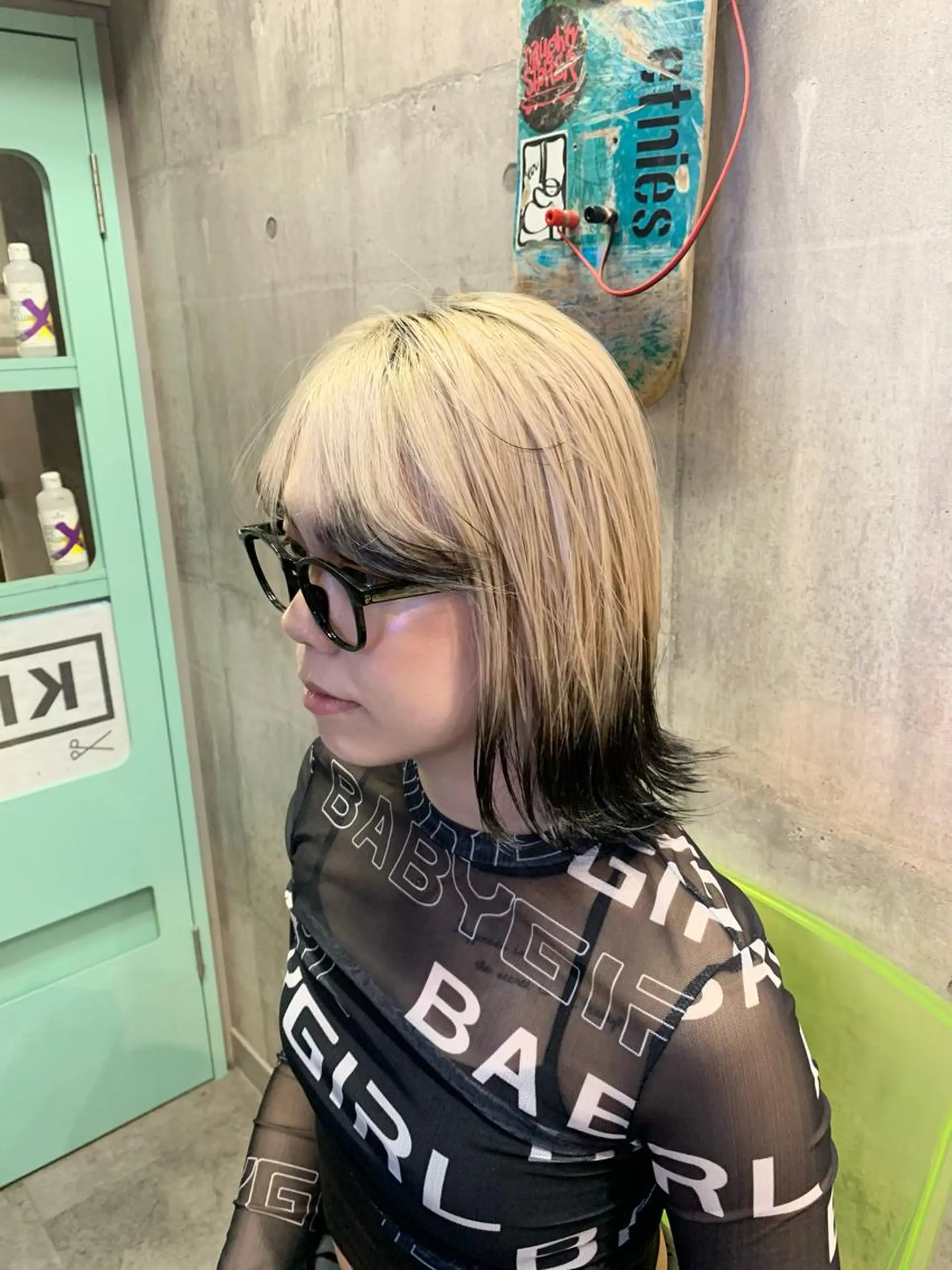 ショート ヘアカラー ハイトーン/メンズ/ ウルフ特化 小松のヘアスタイル