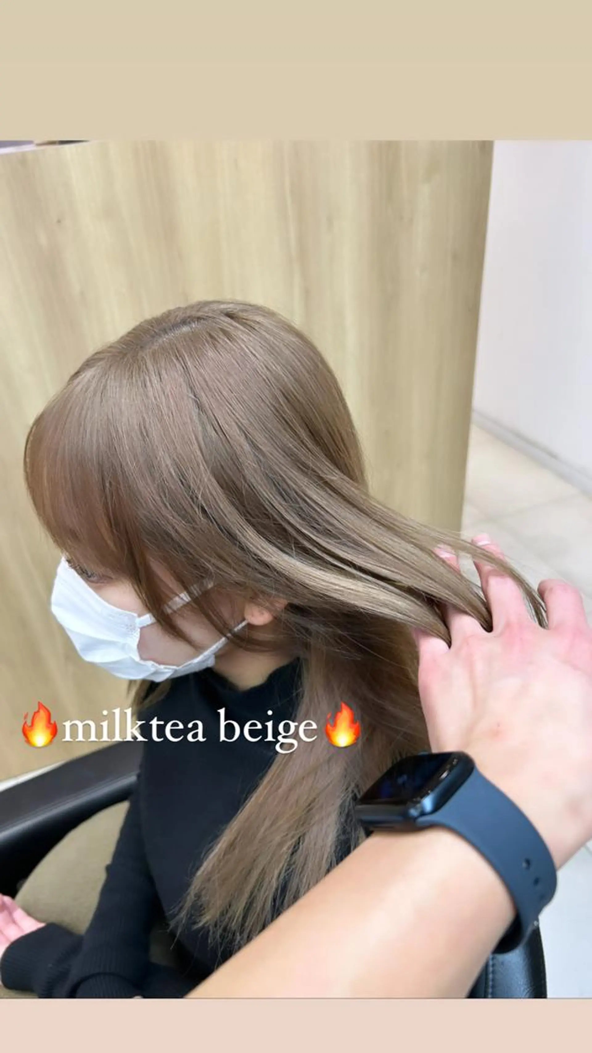 ミディアム カラー ミディアムパーマ ベージュカラー ブリーチ ケアブリーチ ダブルカラー ヘアカラー L PLACE所属・L PLACE 丸山一希のヘアスタイル