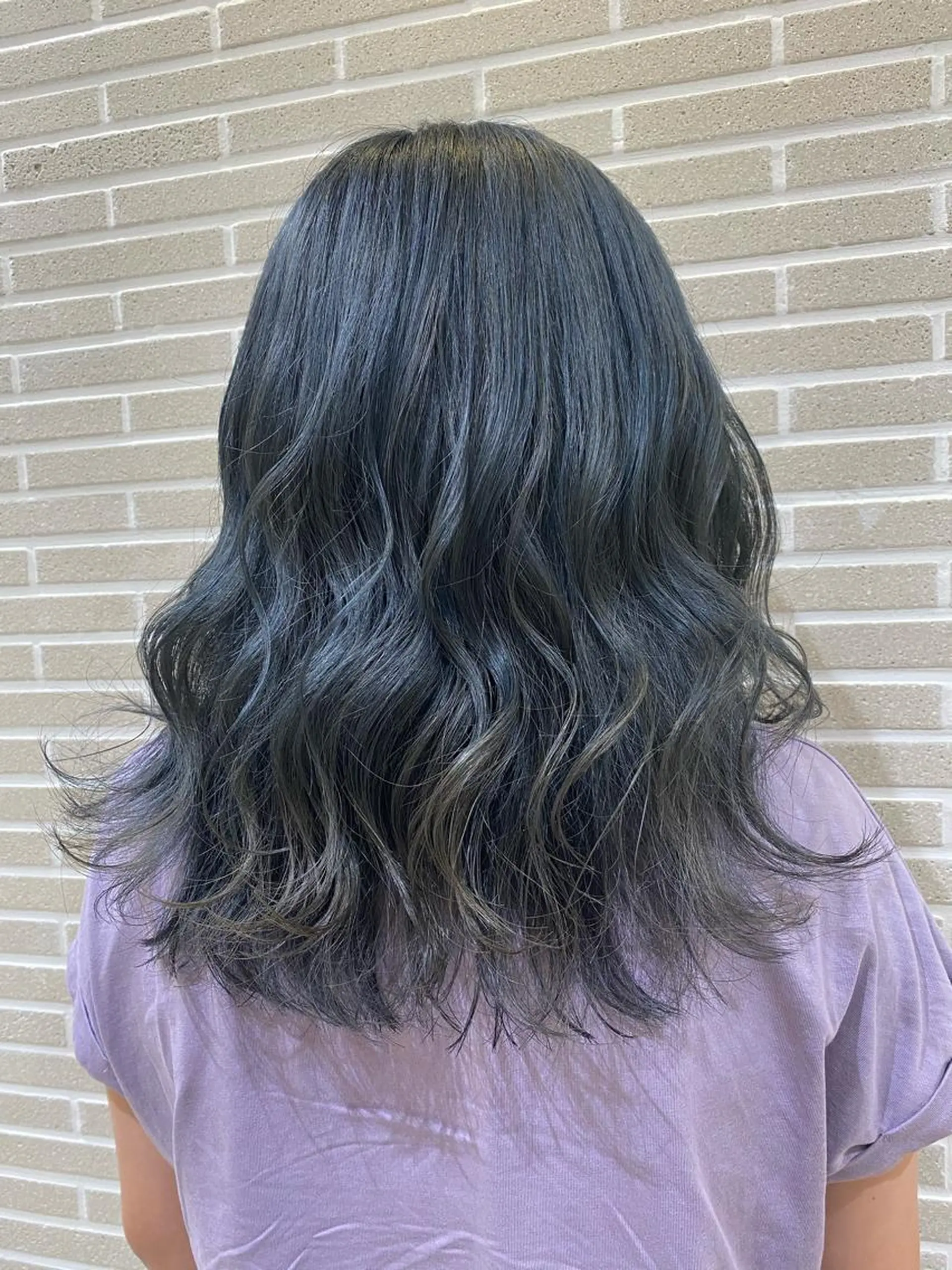 ミディアム カット ヘアカラー トリートメント 植田 菜月のヘアスタイル
